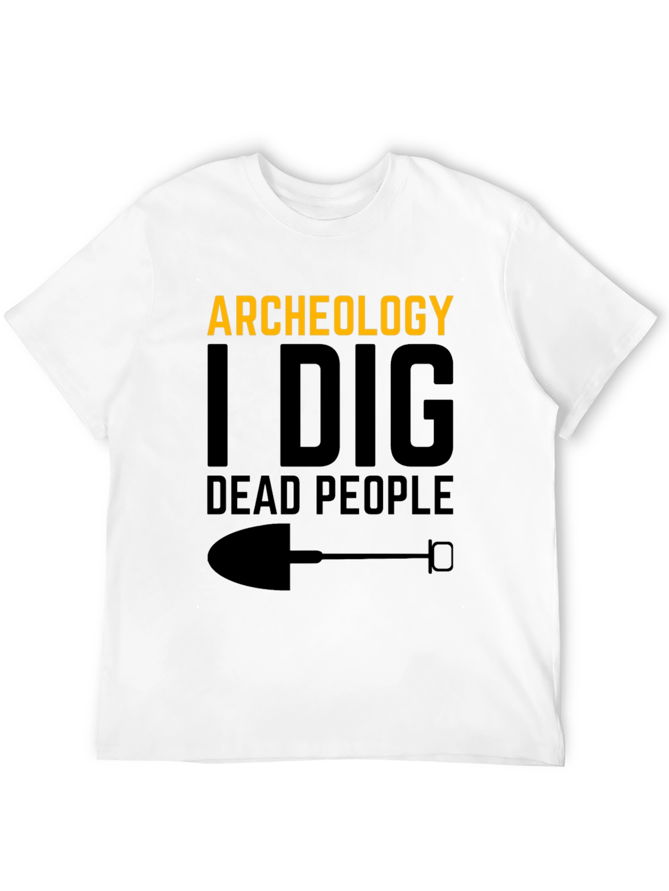 Black Archeology I Dig Dead People Black Graphic Tee view 12