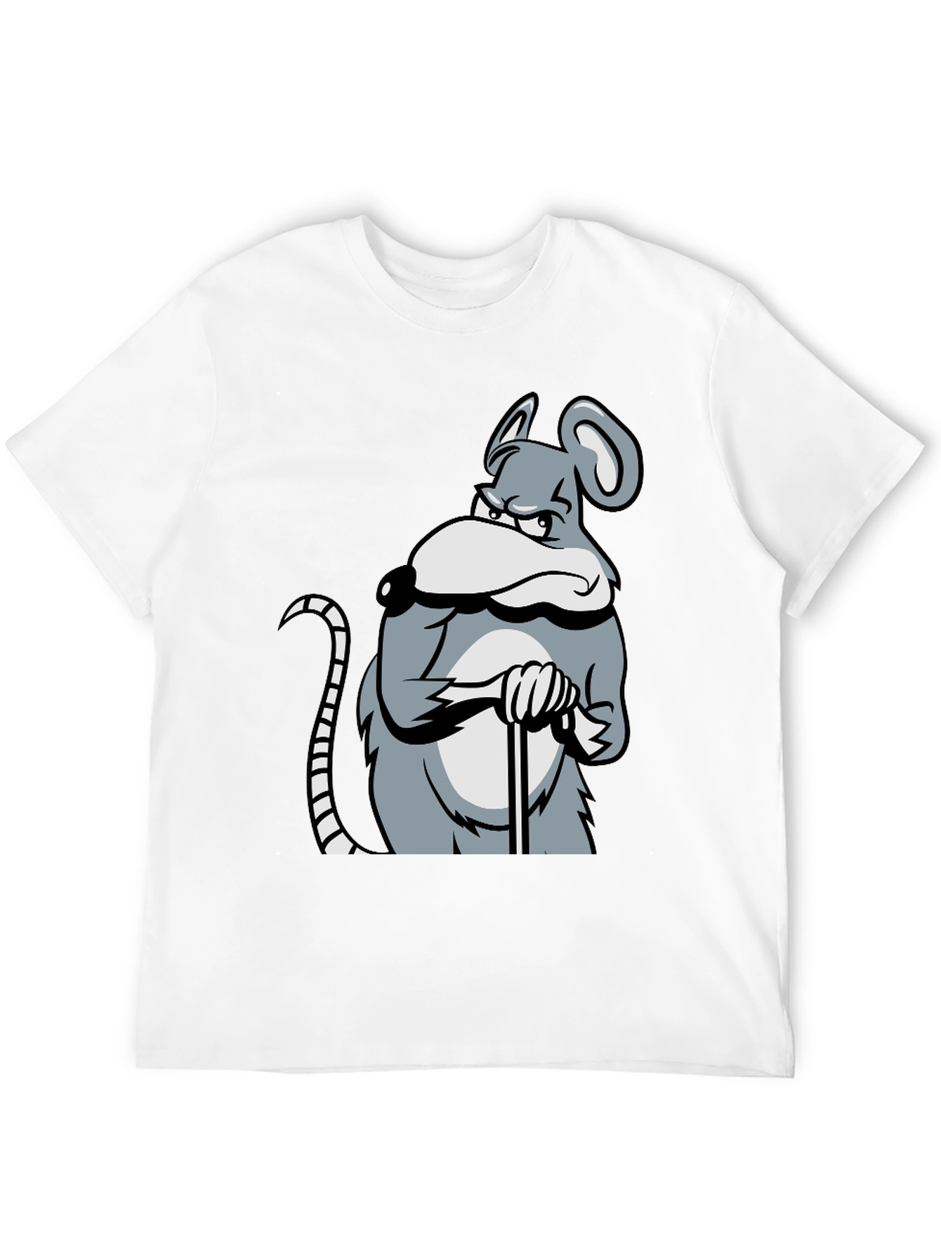 Black Grumpy Mouse Graphic T-Shirt - Black view 12