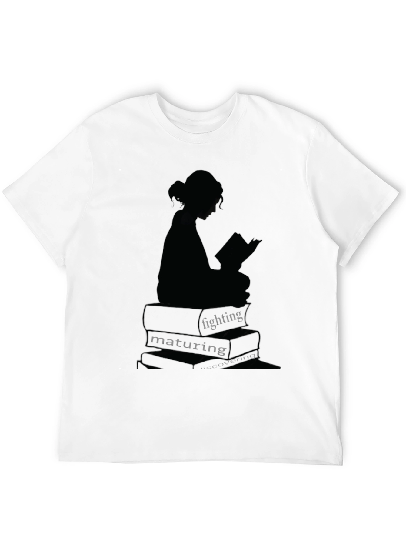 Black Bookworm Graphic Tee - Read, Fight, Mature view 12