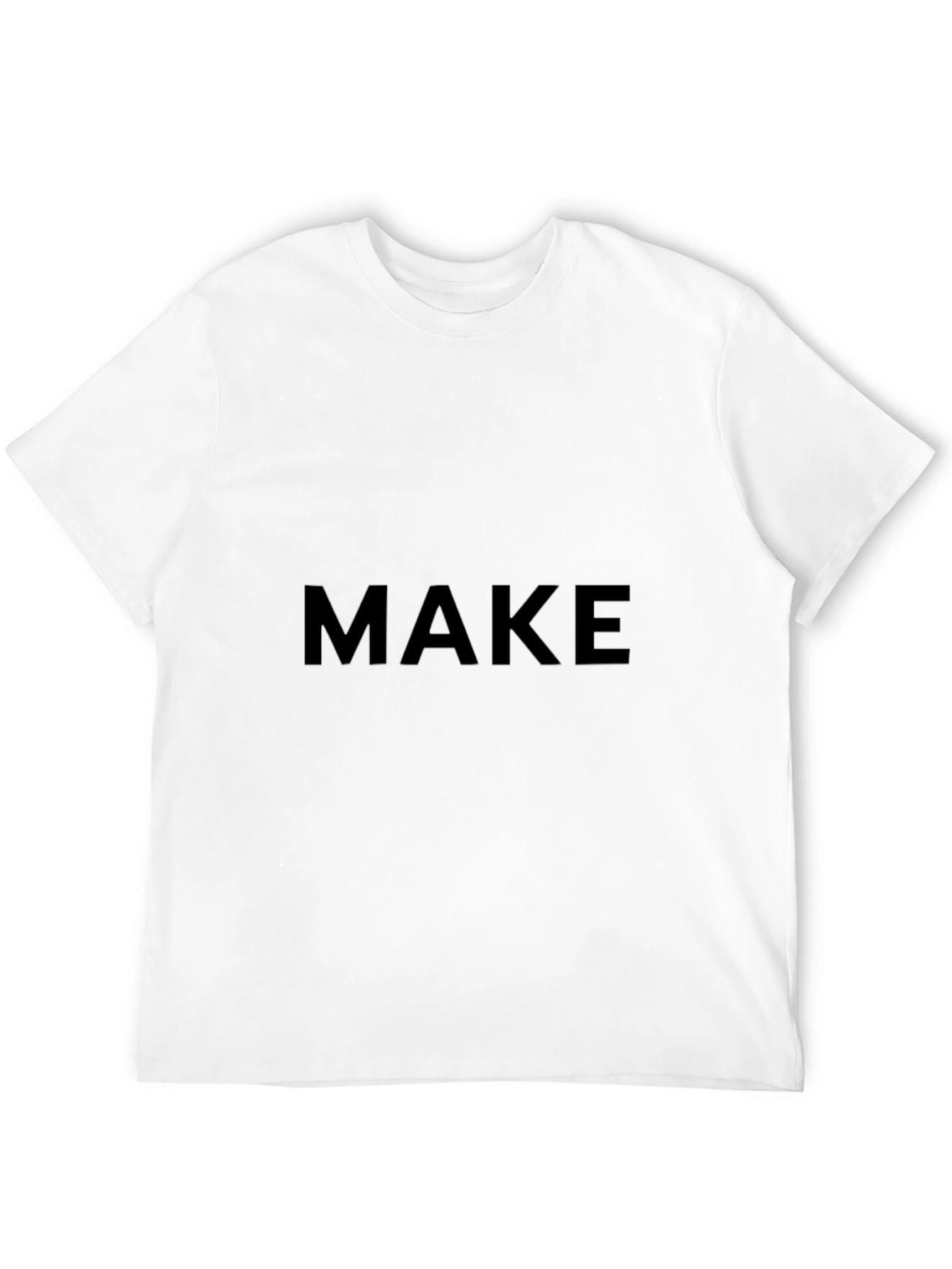 Black MAKE T-Shirt - Classic Black Cotton Tee view 12