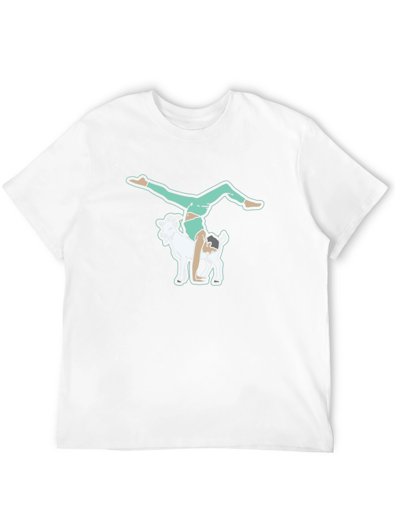 Black Goat Yoga T-Shirt - Quirky Graphic Tee view 12