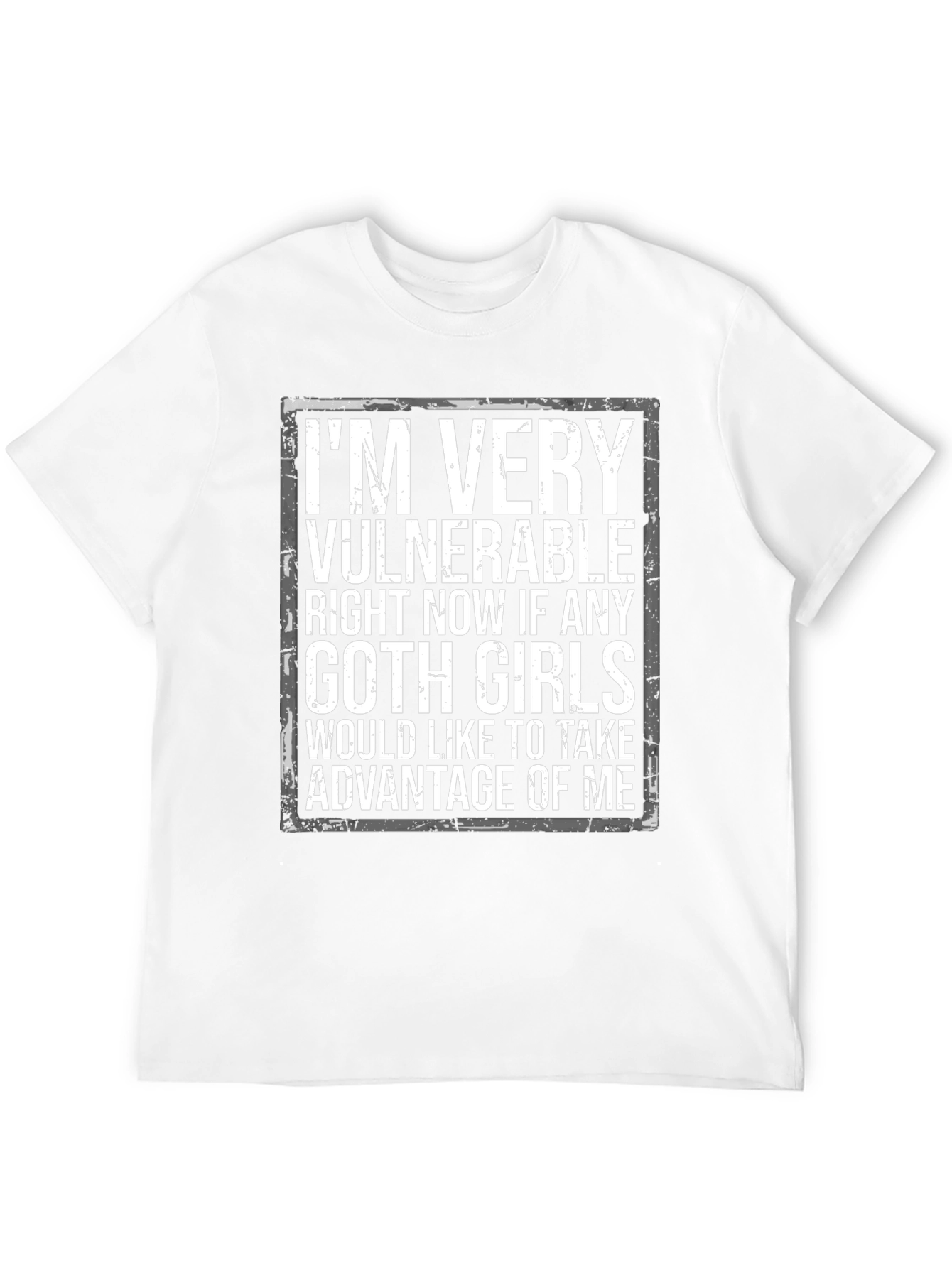Black Vulnerable Goth Girls Graphic Tee view 12