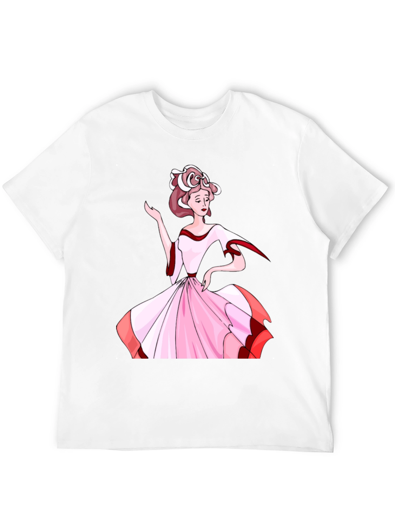 Black Elegant Woman T-Shirt - Unique Fashion Tee view 12