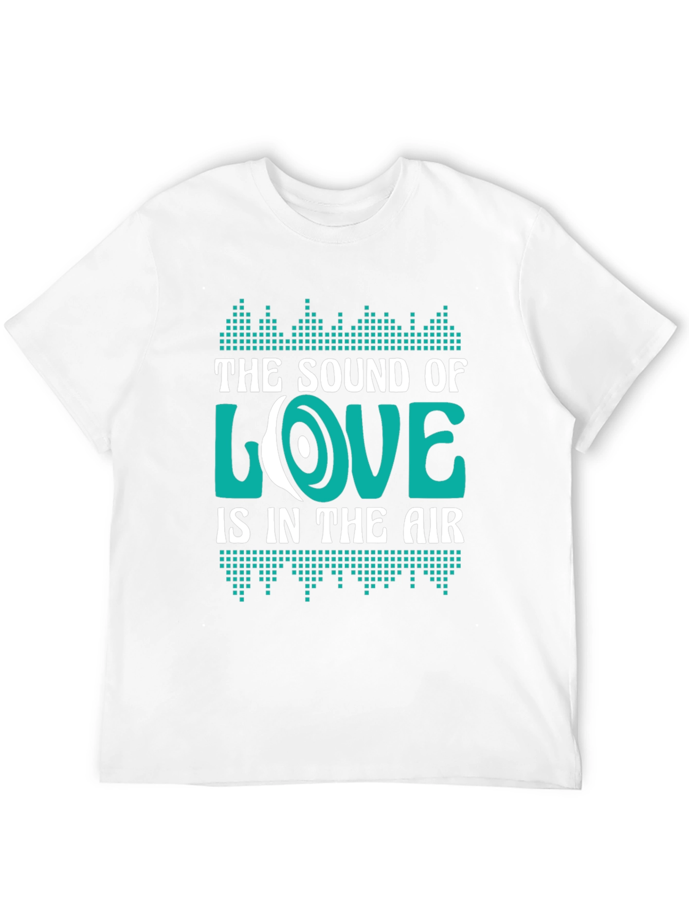 Black Sound of Love Graphic Tee - Black Cotton Blend view 12