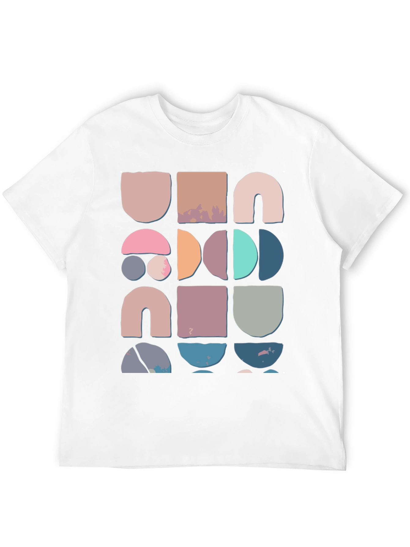 Geometric Block Print Tee - 12