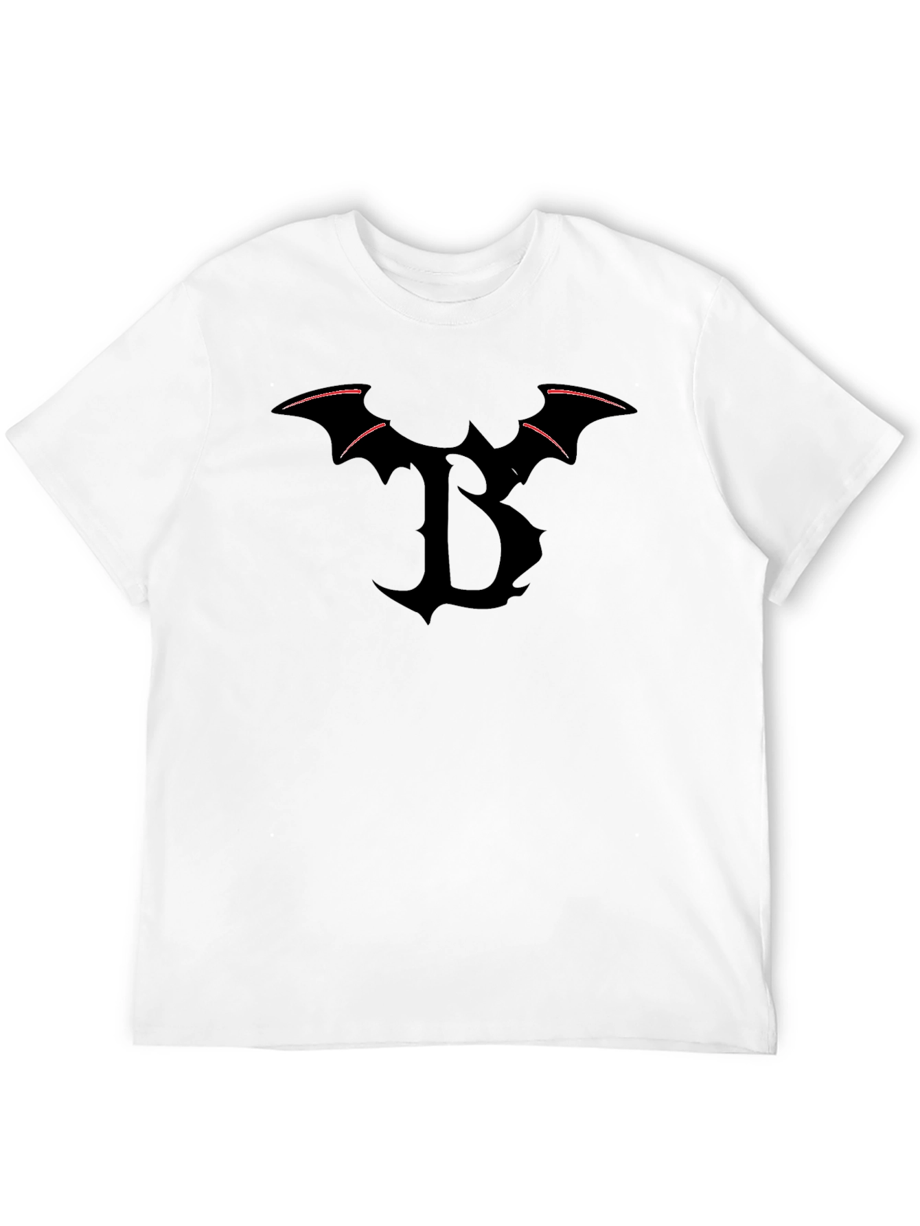 Black Bat Letter B Black T-Shirt view 12