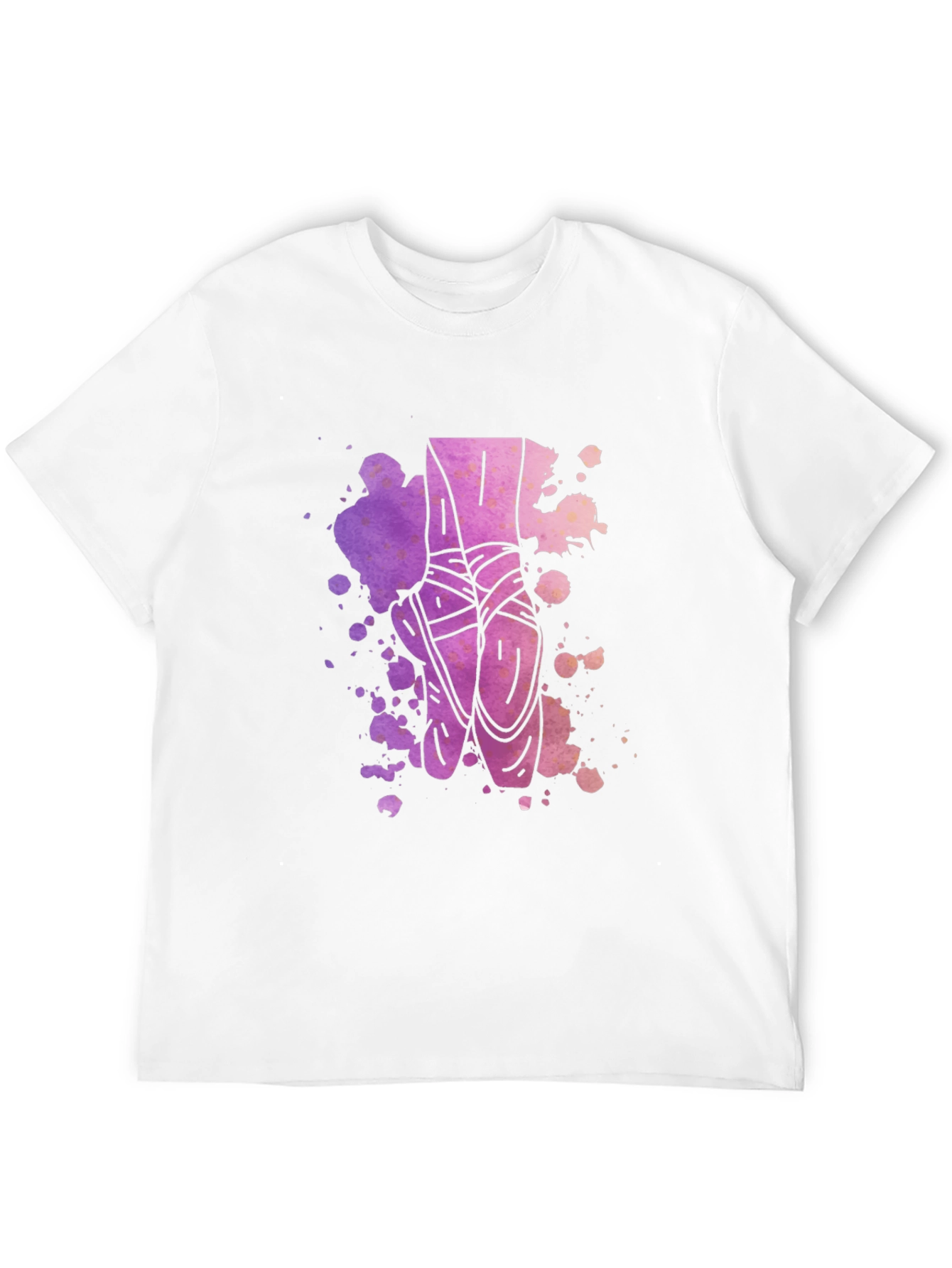 Black Ballet Pointe Shoes Graphic Tee - Artistic Design view 12