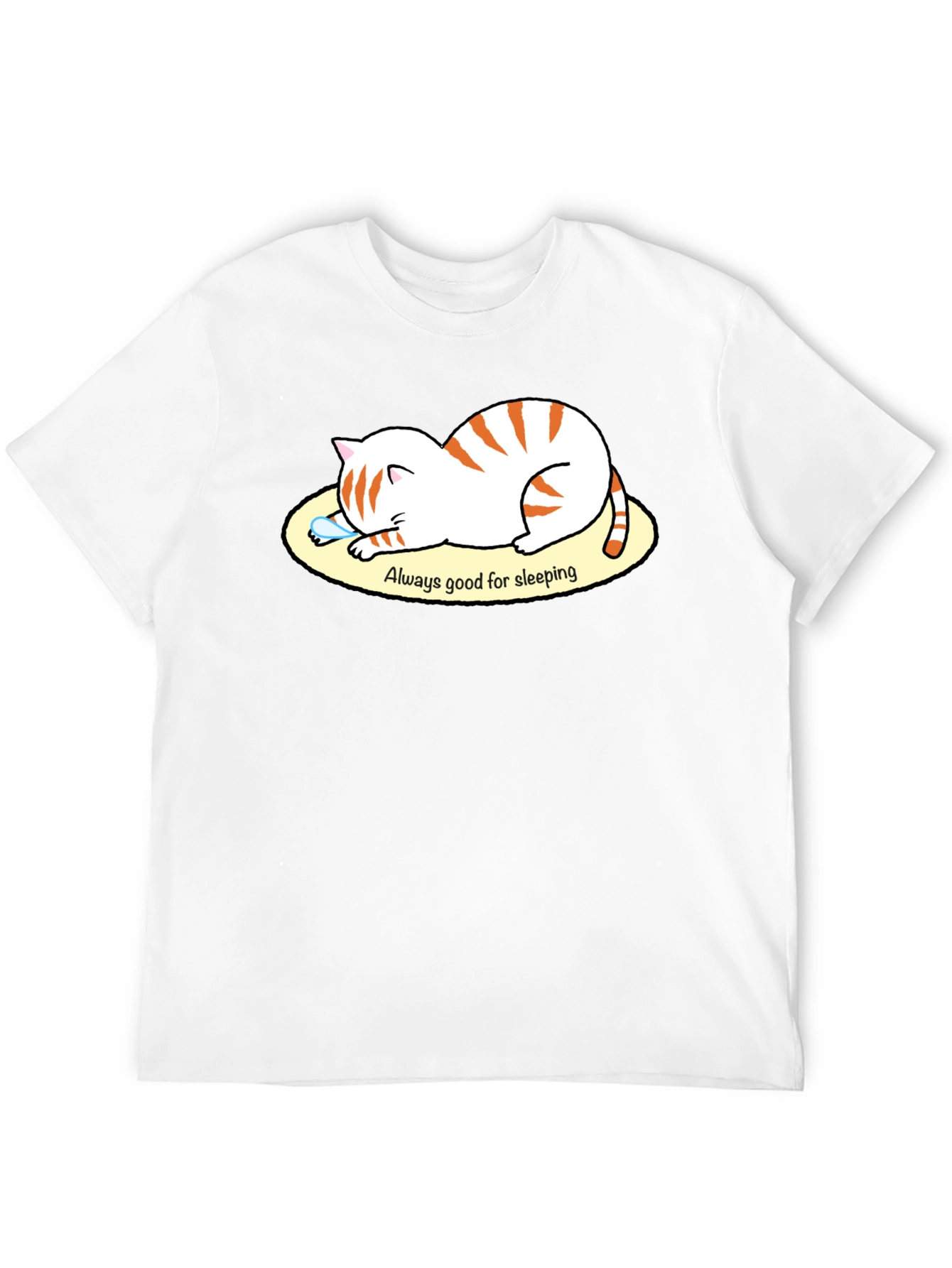 Black Always Good for Sleeping Cat Graphic T-Shirt view 12