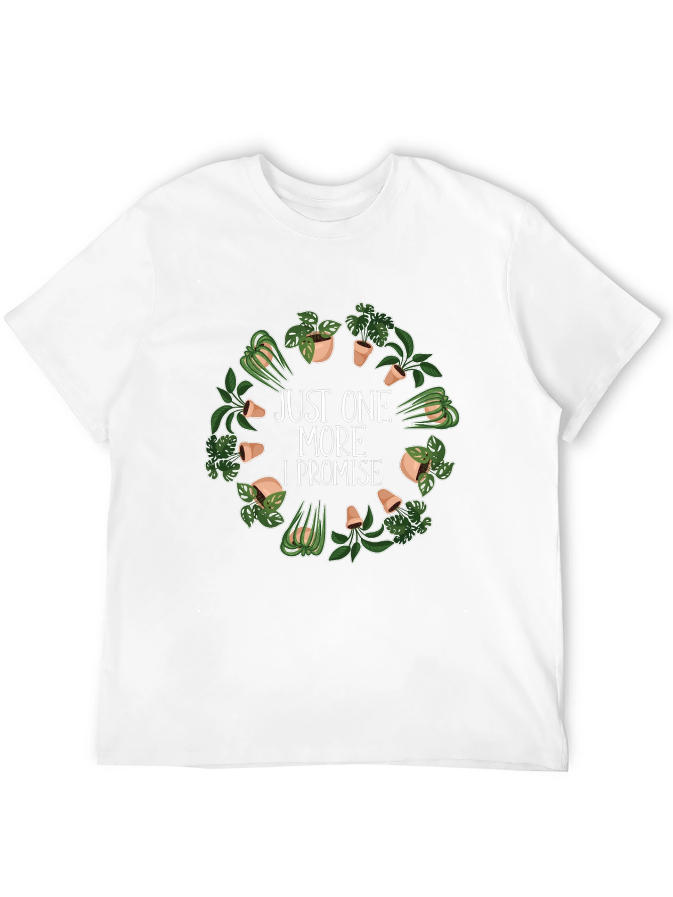 Black Just One More Plant T-Shirt - Black, Gardener's Gift view 12