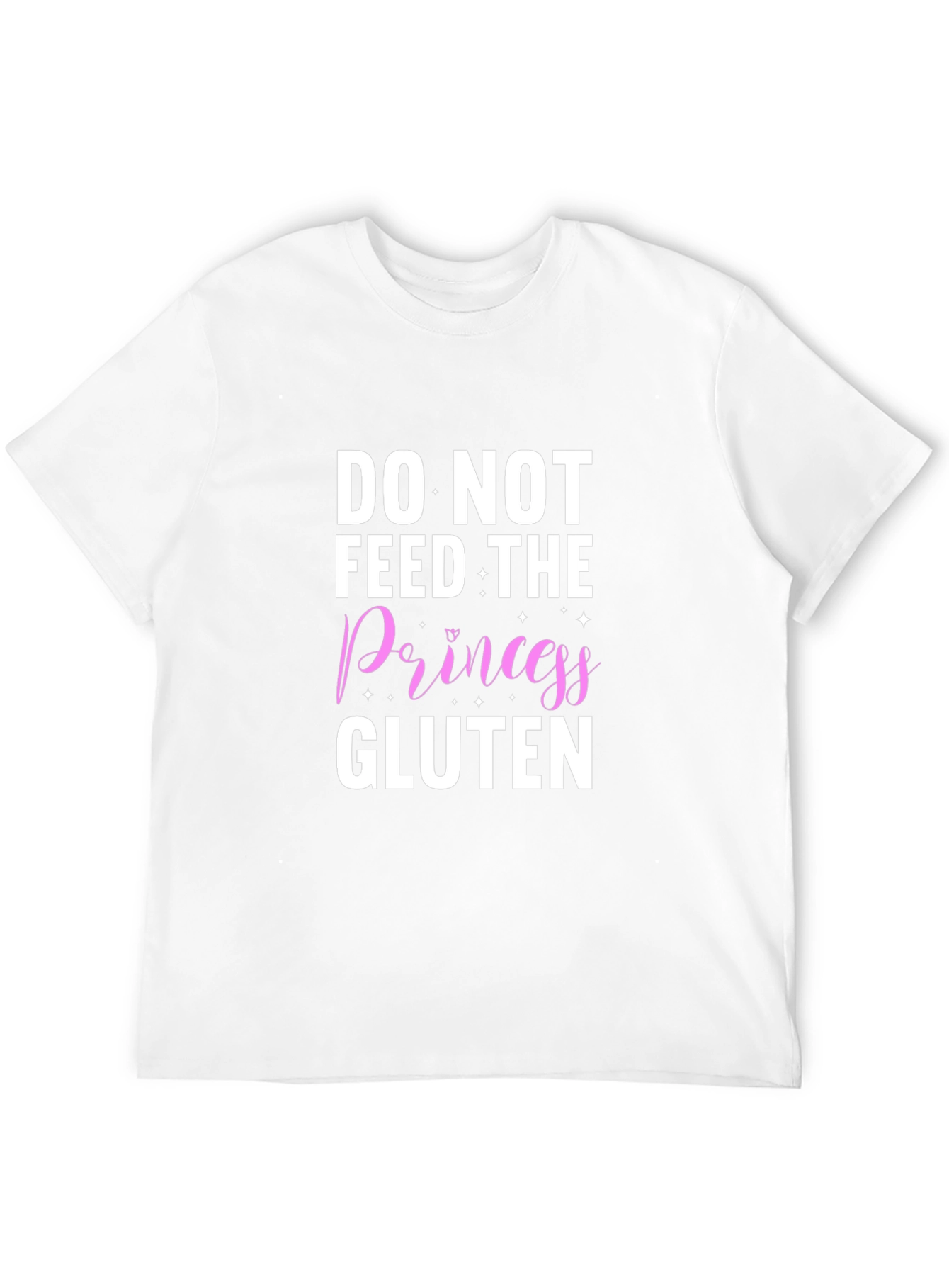 Black Do Not Feed The Princess Gluten T-Shirt view 12