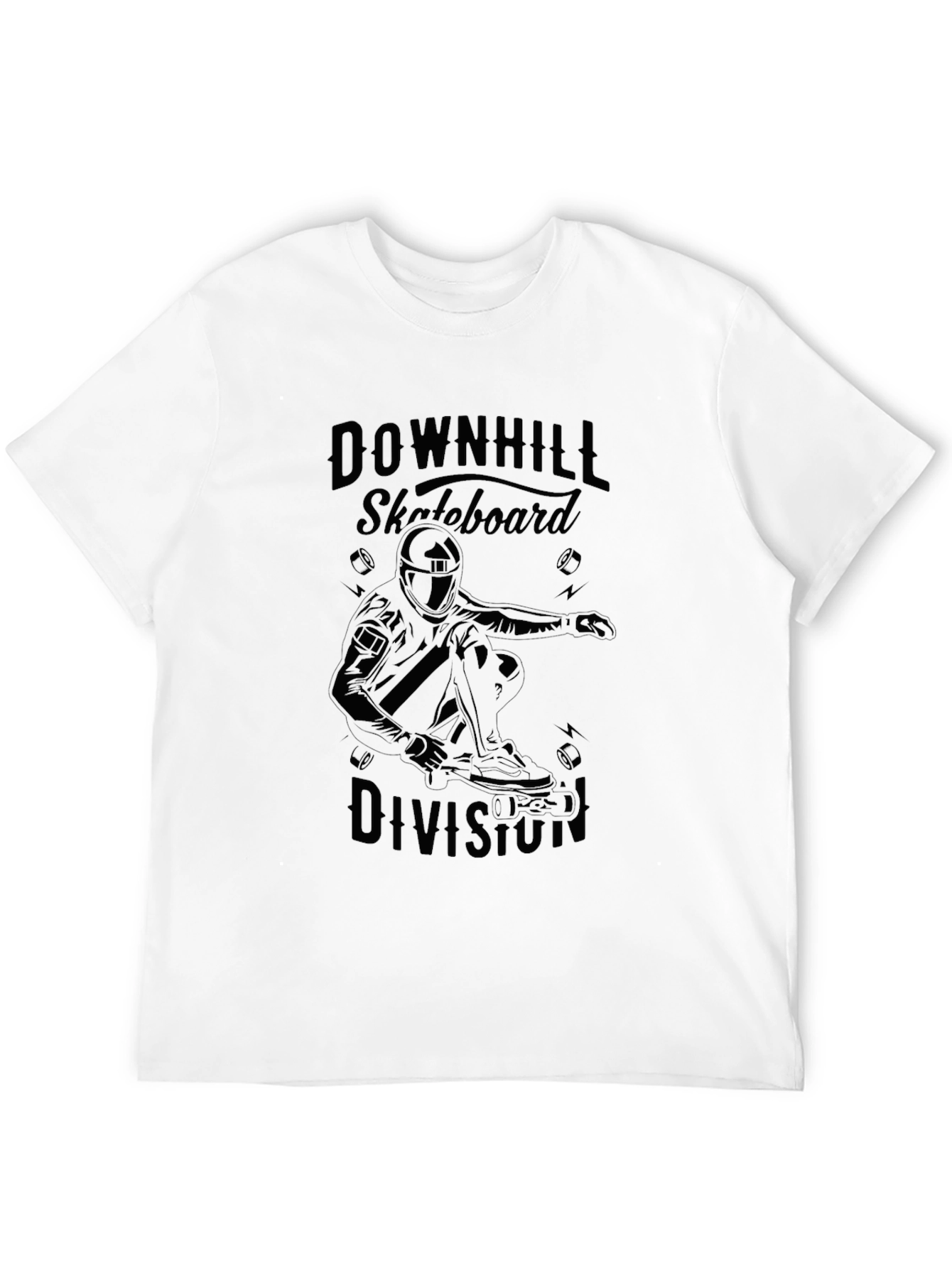Black Downhill Skateboard Division Graphic Tee view 12