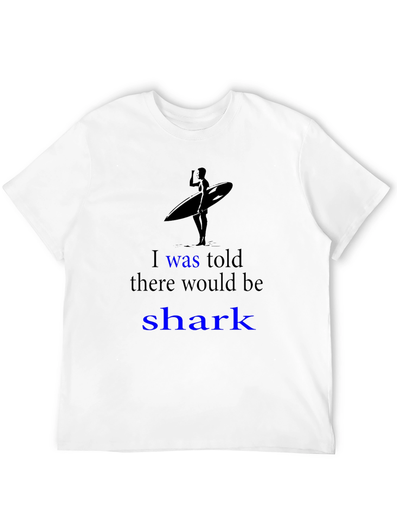 Black Shark Humor Graphic Tee - Surfer Design view 12