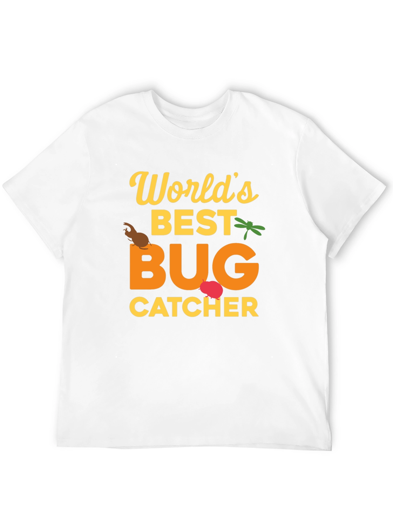 Black World's Best Bug Catcher Graphic T-Shirt view 12