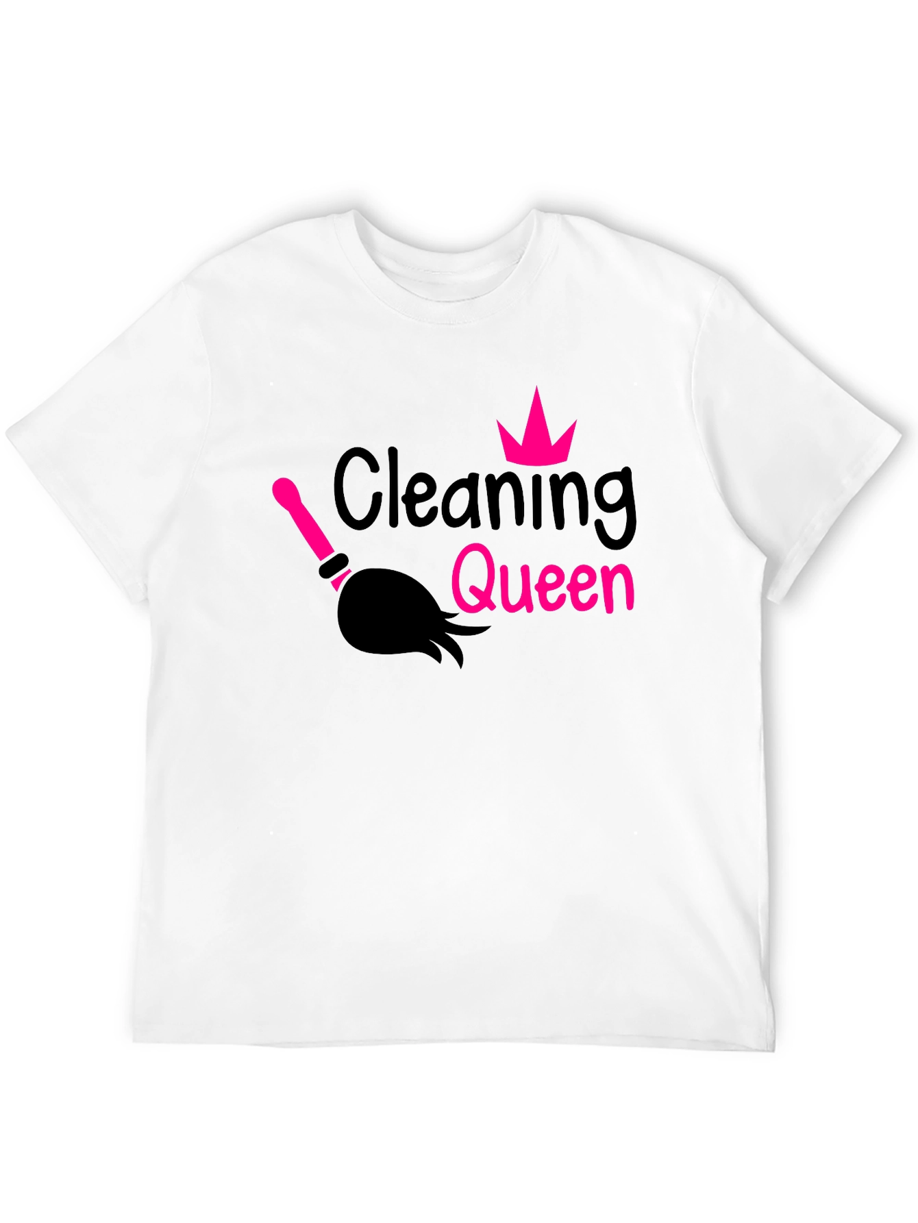 Black Cleaning Queen Graphic Tee - Black T-Shirt view 12