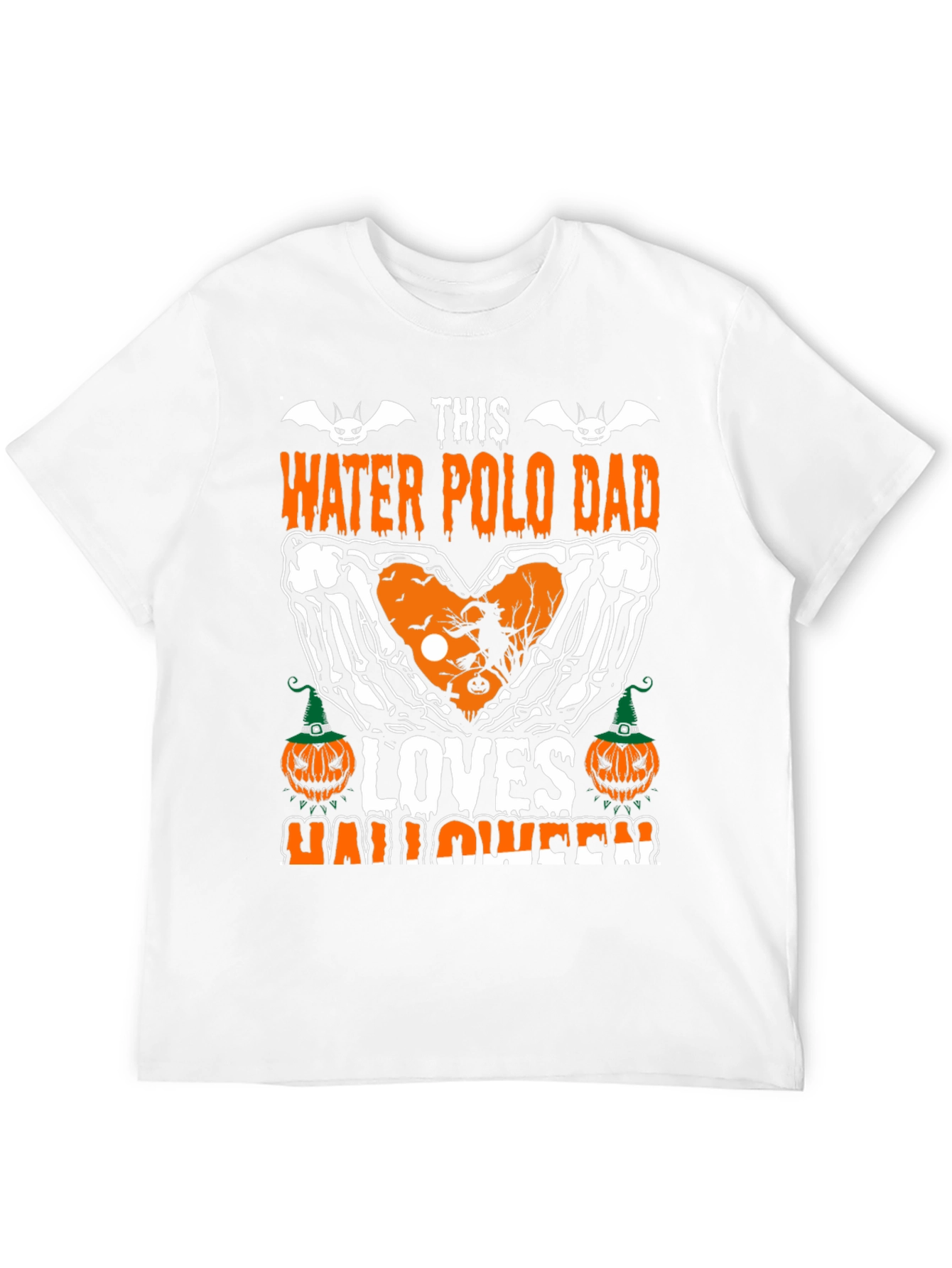 Black Water Polo Dad Halloween T-Shirt view 12