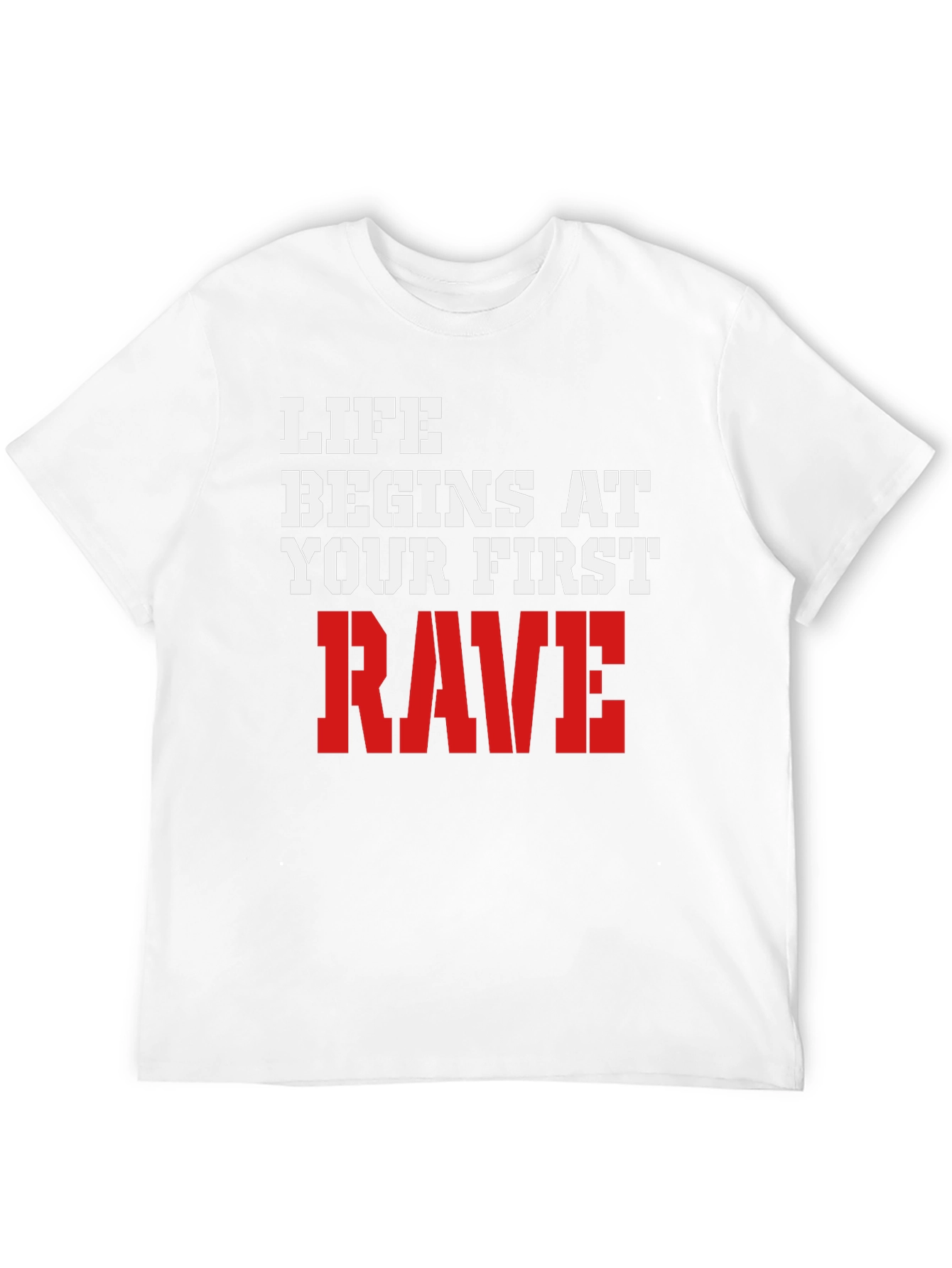 Black Life Begins at Your First Rave T-Shirt view 12
