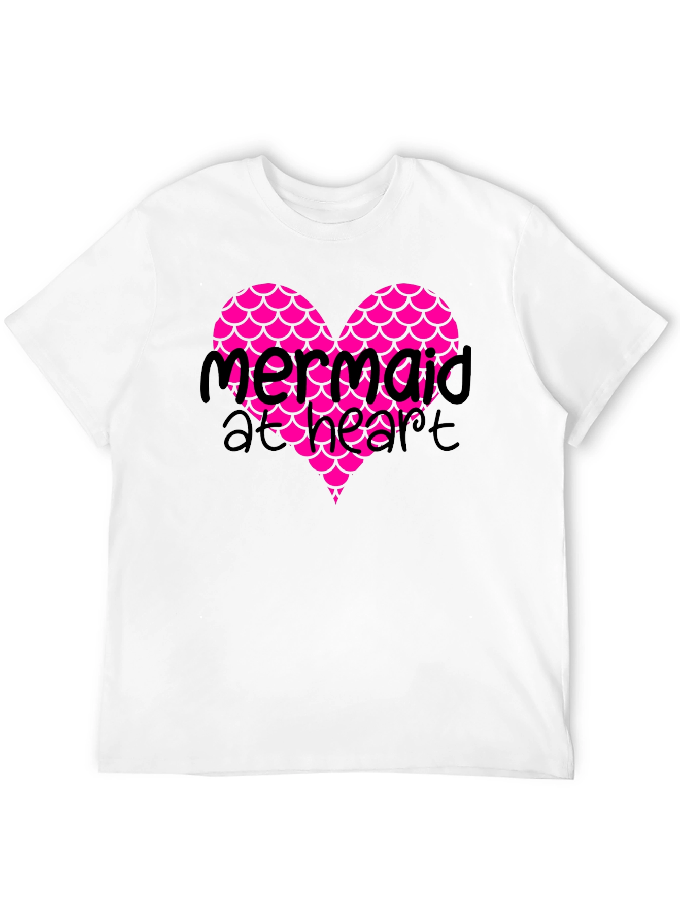 Black Mermaid at Heart Black Graphic T-Shirt view 12