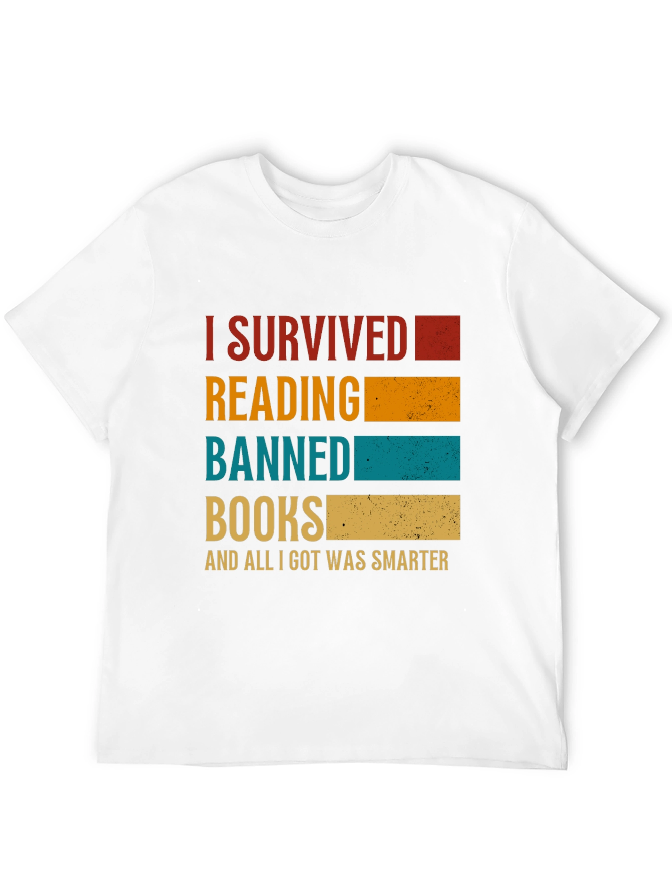 Black I Survived Reading Banned Books T-Shirt view 12