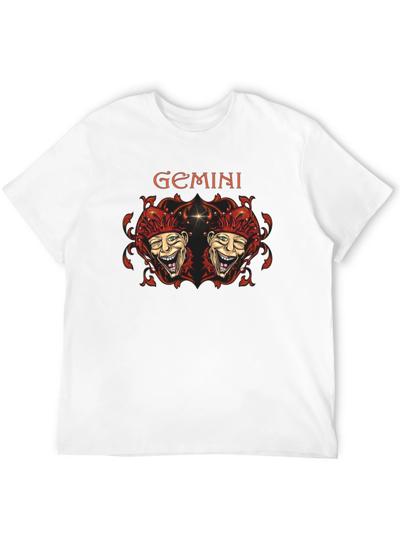 Gemini Twin Joker Graphic Tee - Black - 12