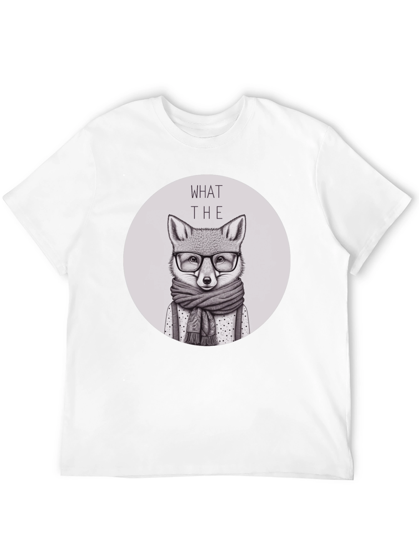 Black What the Fox T-Shirt - Novelty Animal Tee view 12