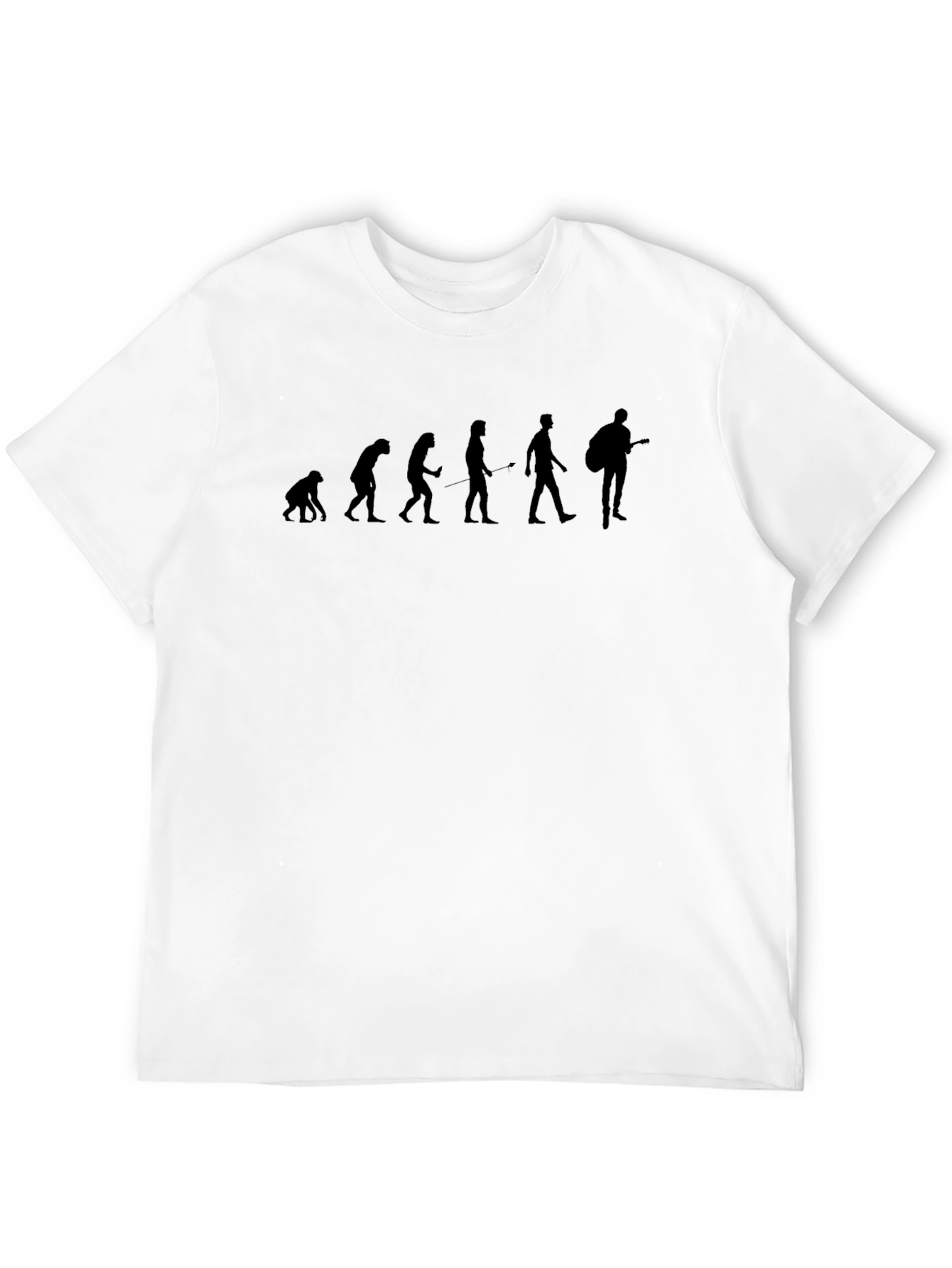 Black Evolution of a Guitarist T-Shirt - Black view 12