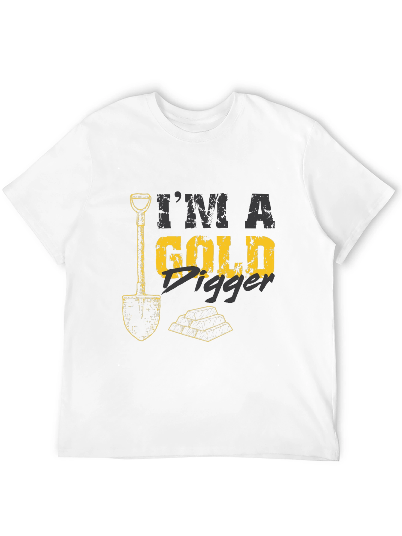 Black I'm A Gold Digger Black T-Shirt view 12