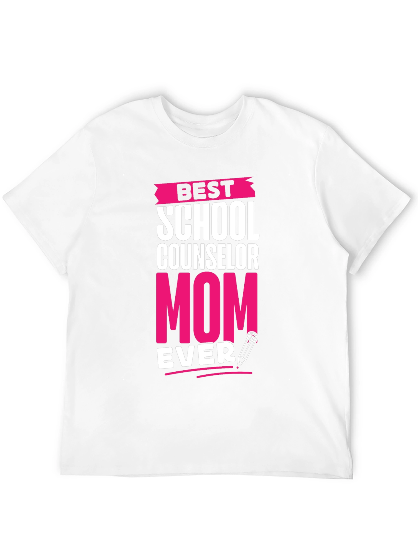 Black Best School Counselor Mom Ever T-Shirt view 12