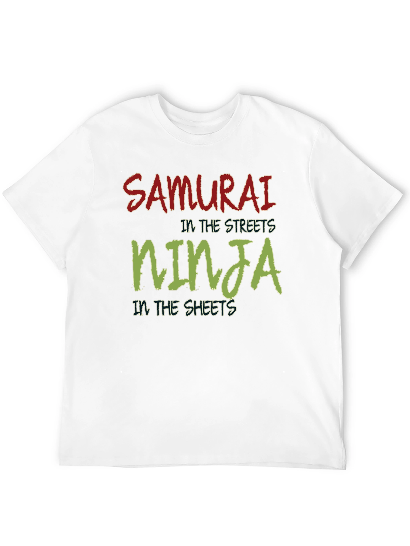 Black Samurai Ninja Graphic T-Shirt - Novelty Streetwear view 12