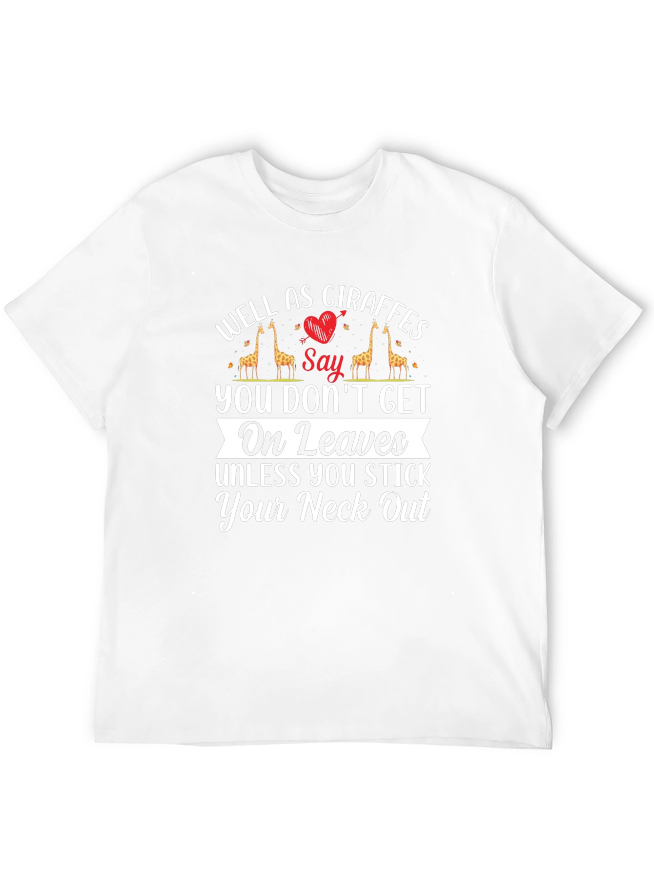Black Giraffe Lover Humor Graphic T-Shirt view 12