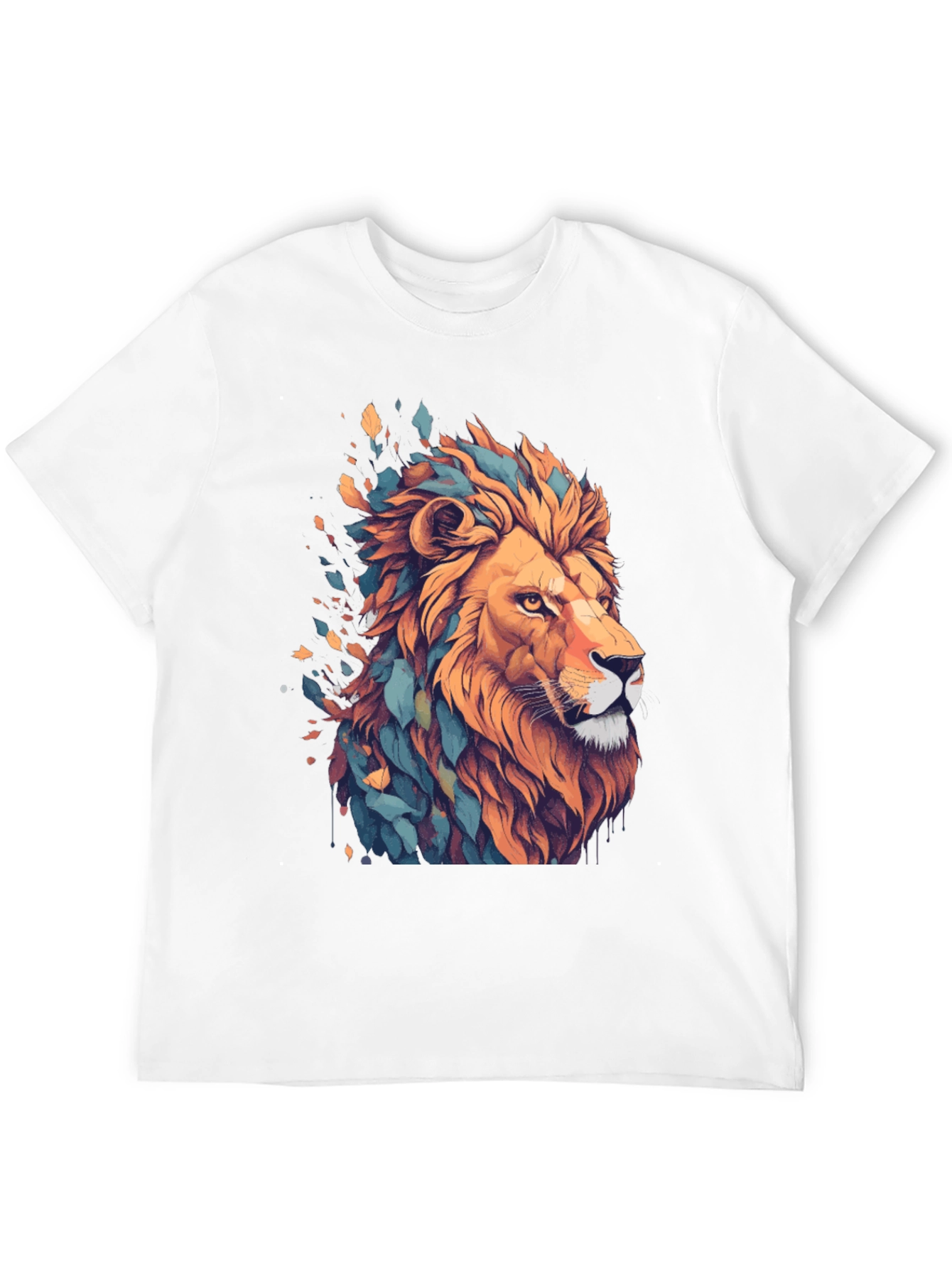 Black Lion Graphic Tee - Stylish Men's Black T-Shirt view 12