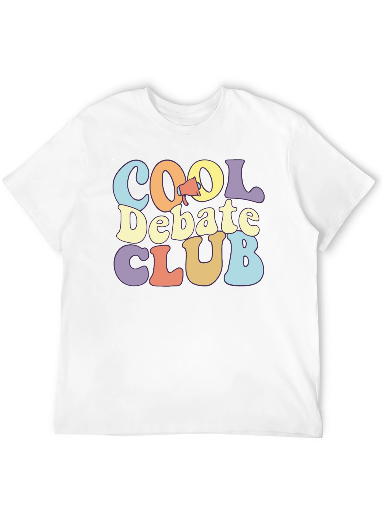 Black Cool Debate Club Black T-Shirt view 12