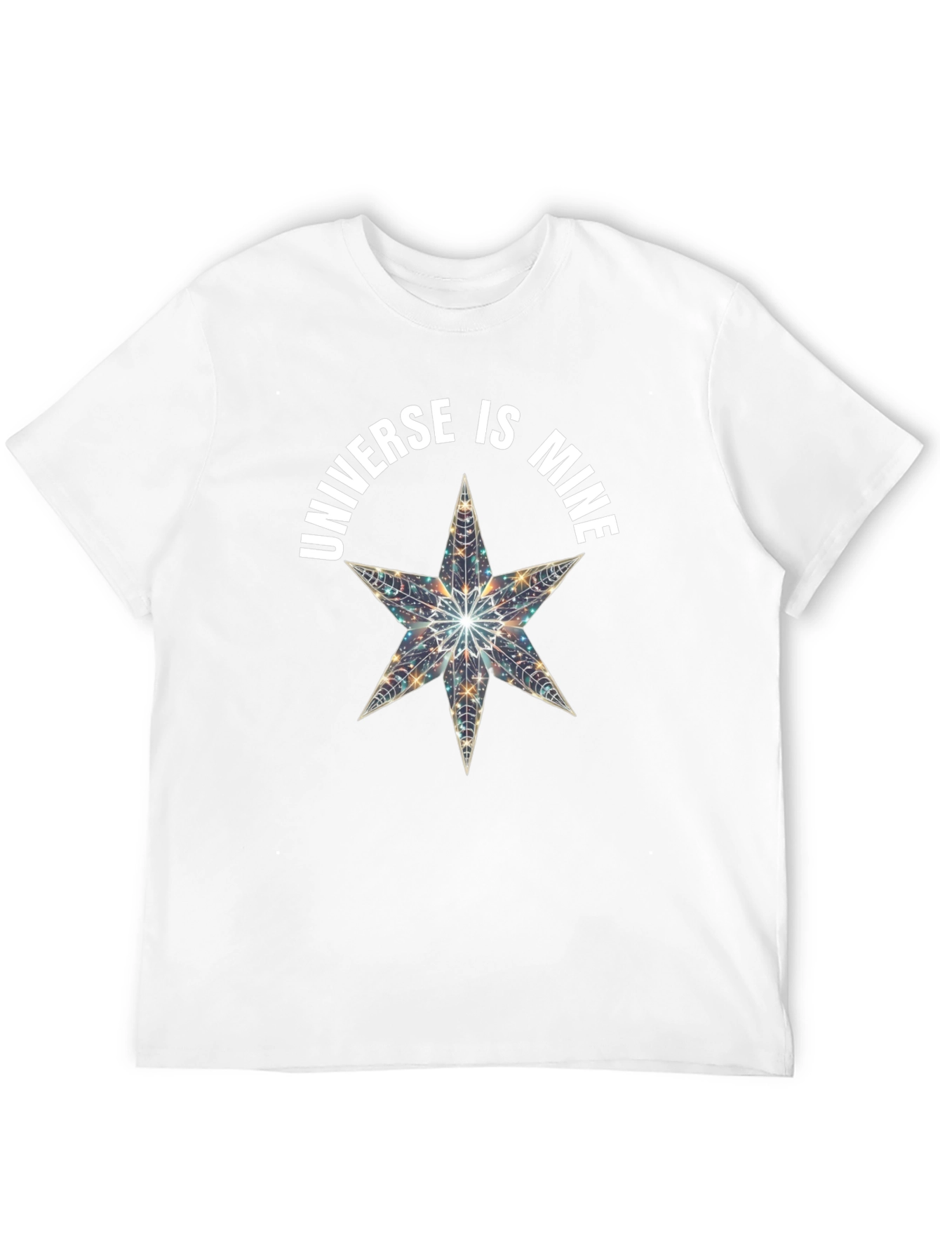 Black Universe is Mine Star Graphic Black T-Shirt view 12