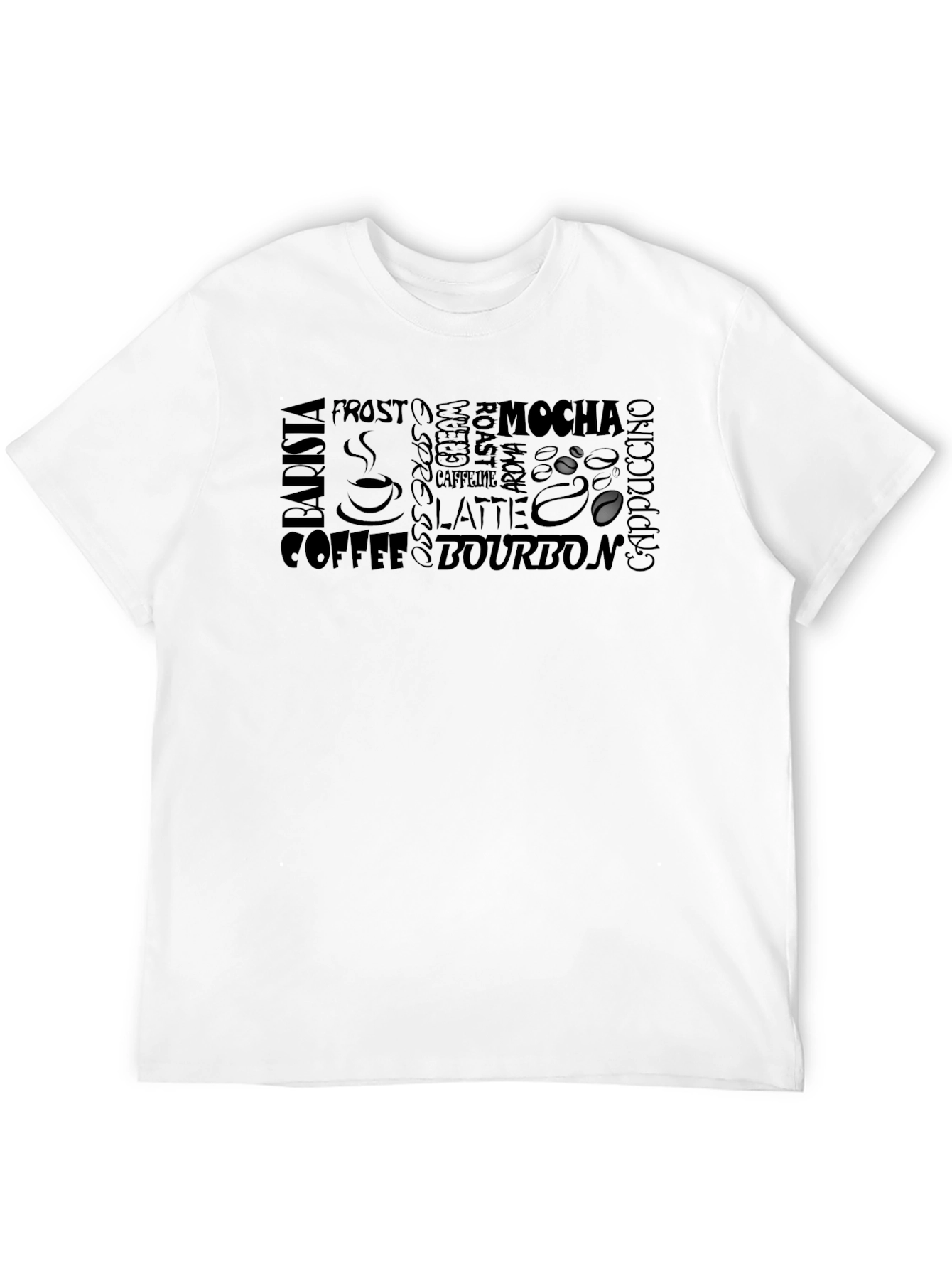 Black Coffee Lover's Black Graphic T-Shirt view 12