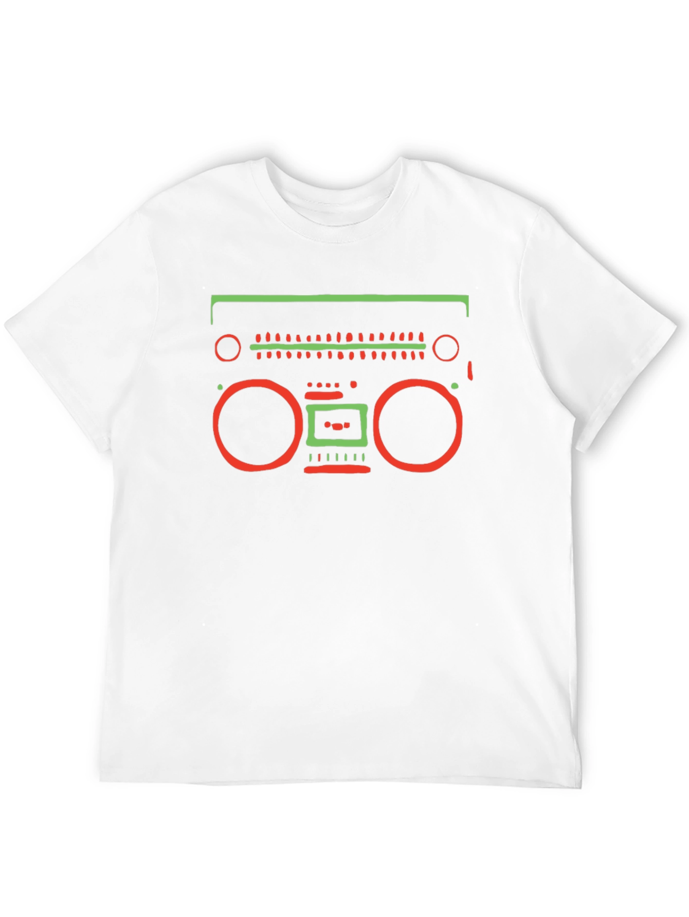 Black Retro Boombox Graphic Tee - Vintage Style Shirt view 12