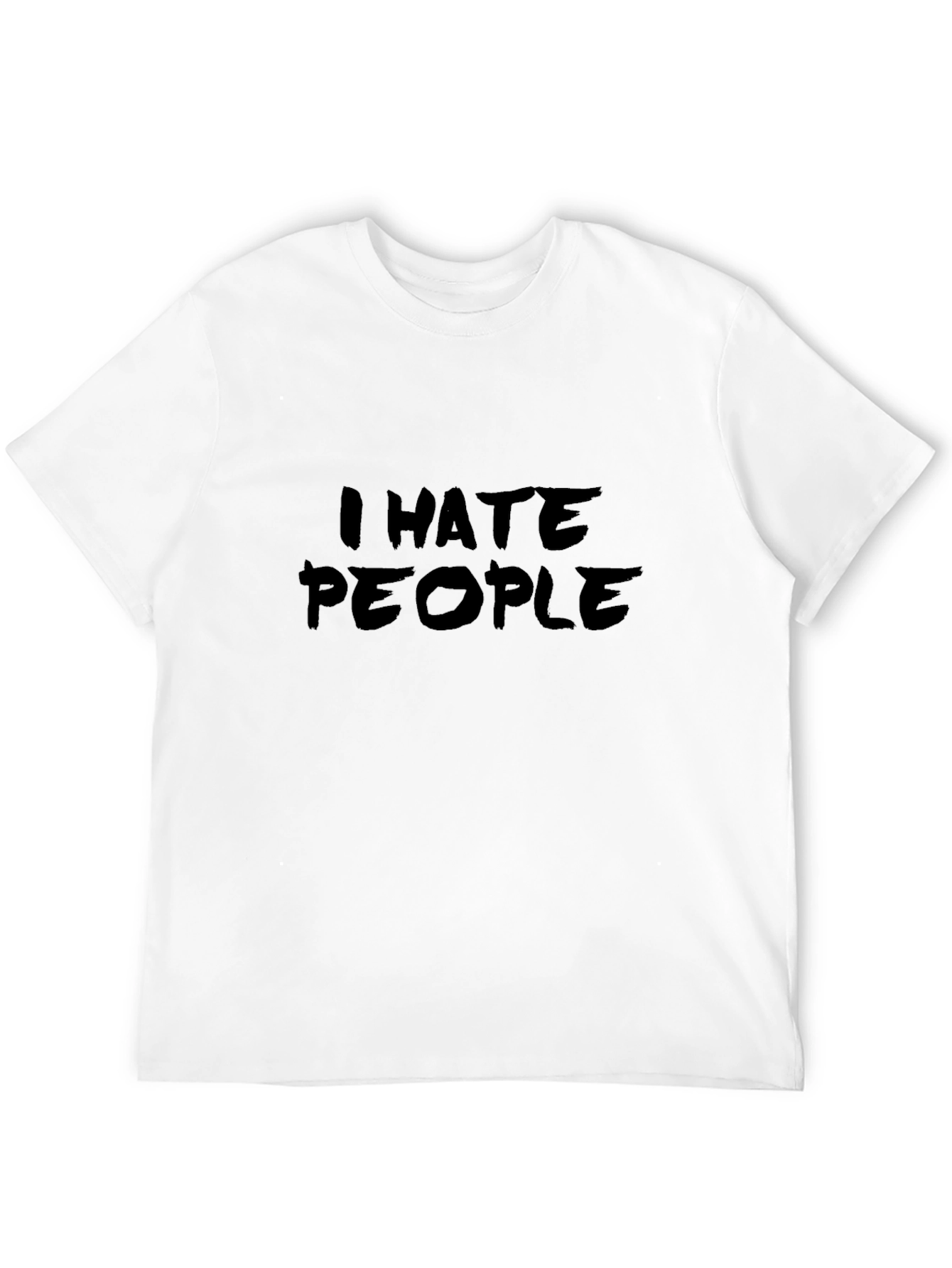 Black I Hate People T-Shirt - Funny Anti-Social Tee view 12