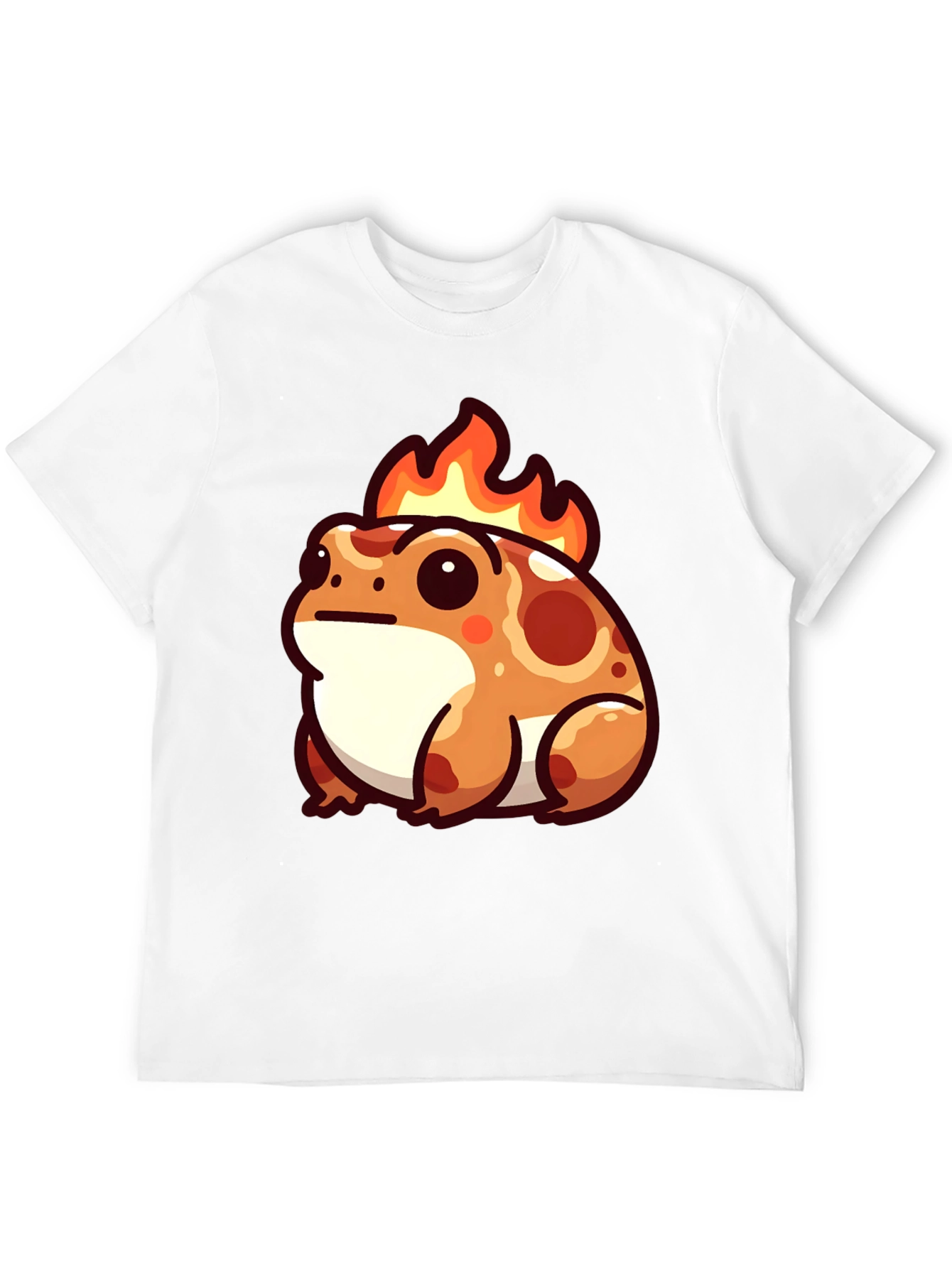 Black Flaming Frog T-Shirt - Fun Graphic Tee view 12