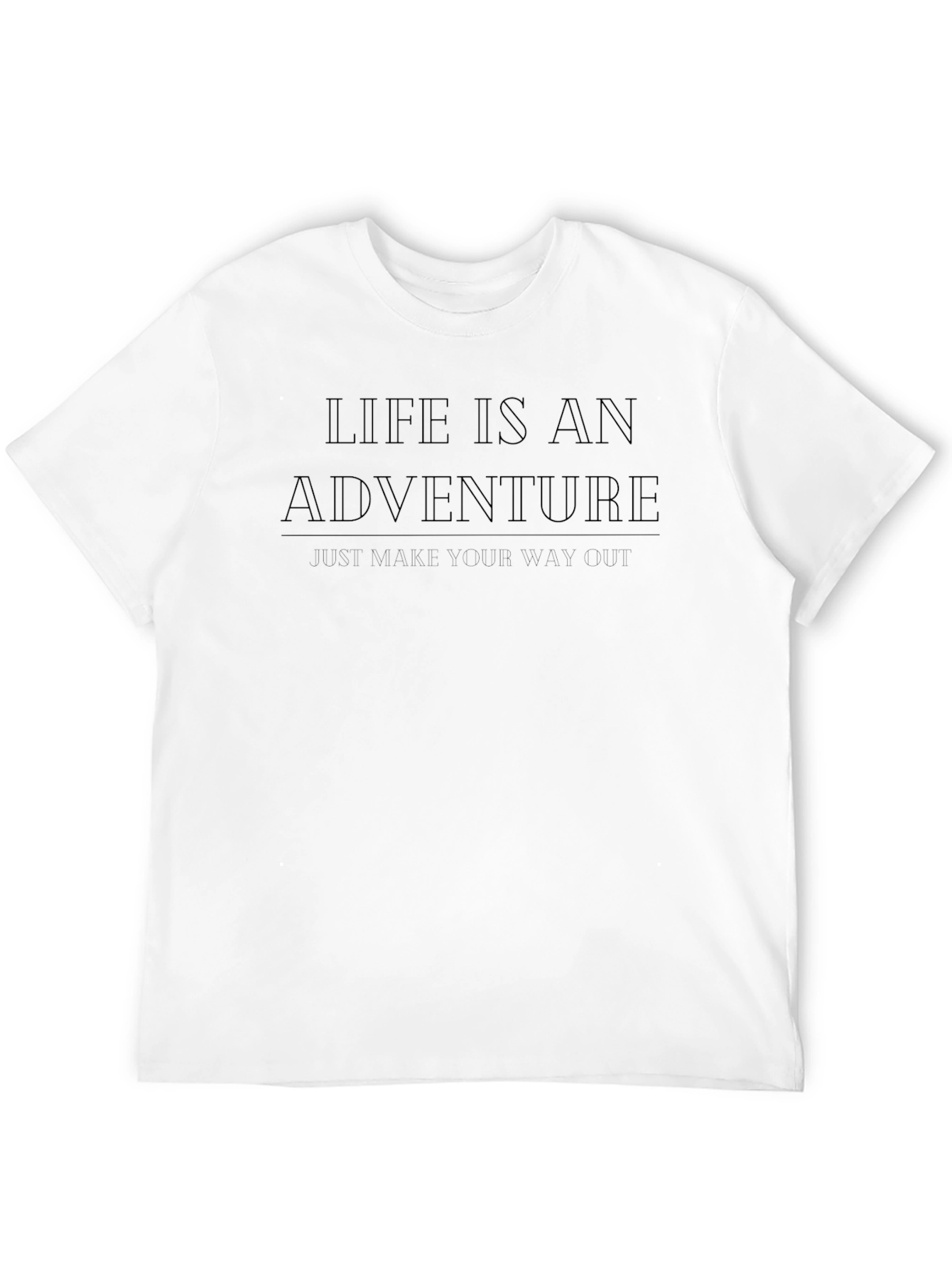 Black Life is an Adventure T-Shirt - Motivational Design view 12
