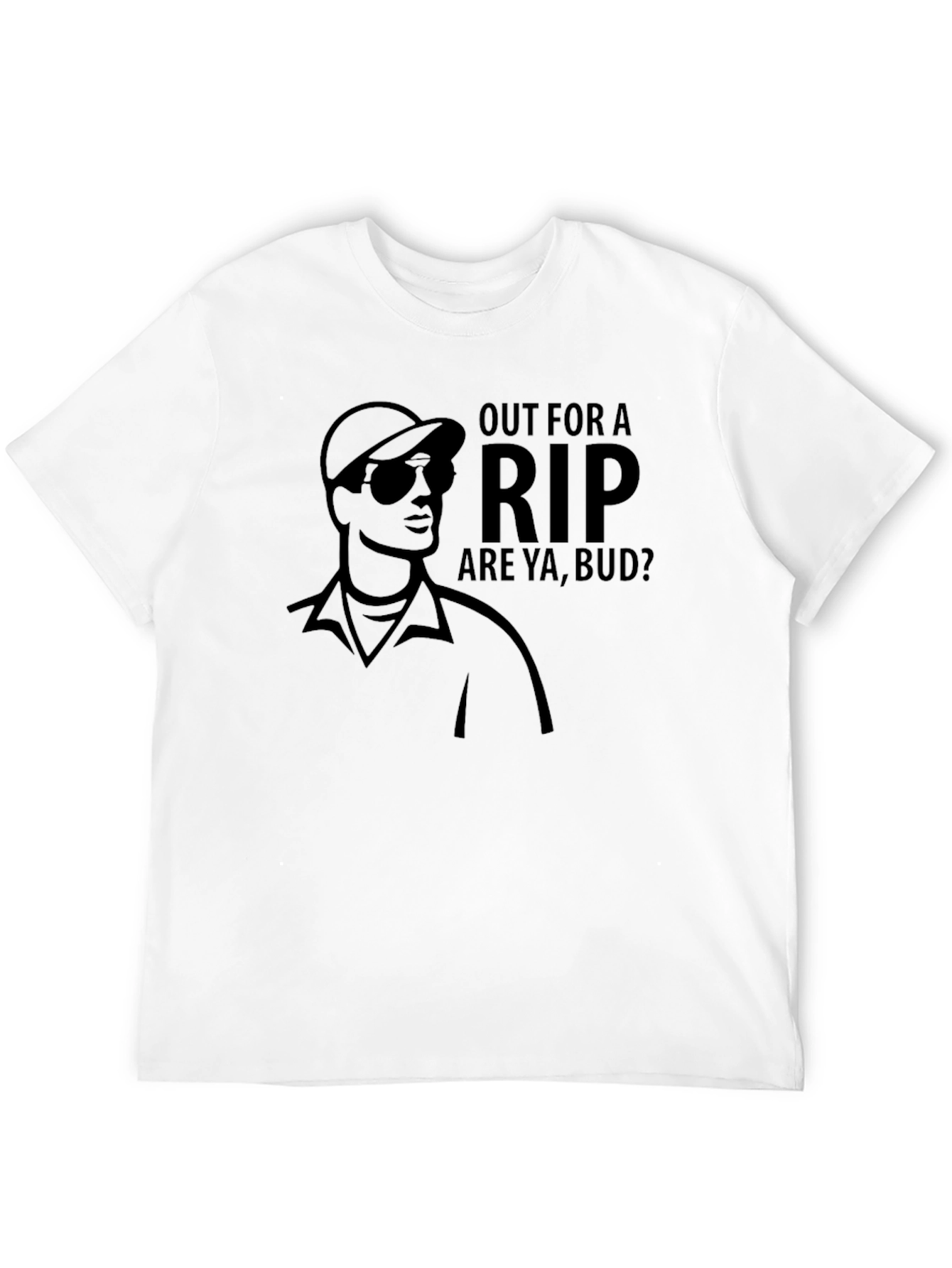 Black Out for a Rip T-Shirt, Black Graphic Tee view 12