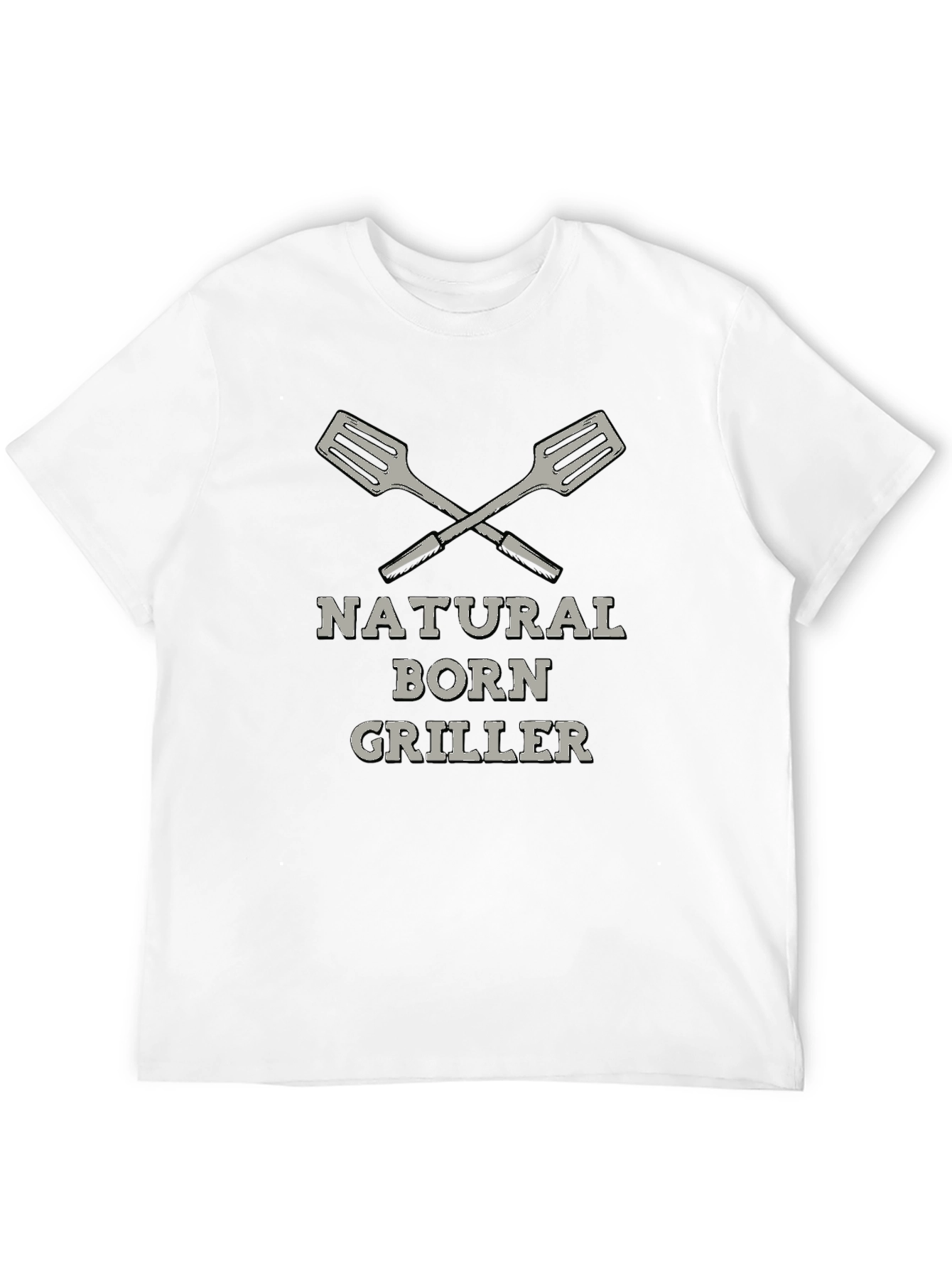 Black Natural Born Griller T-Shirt view 12