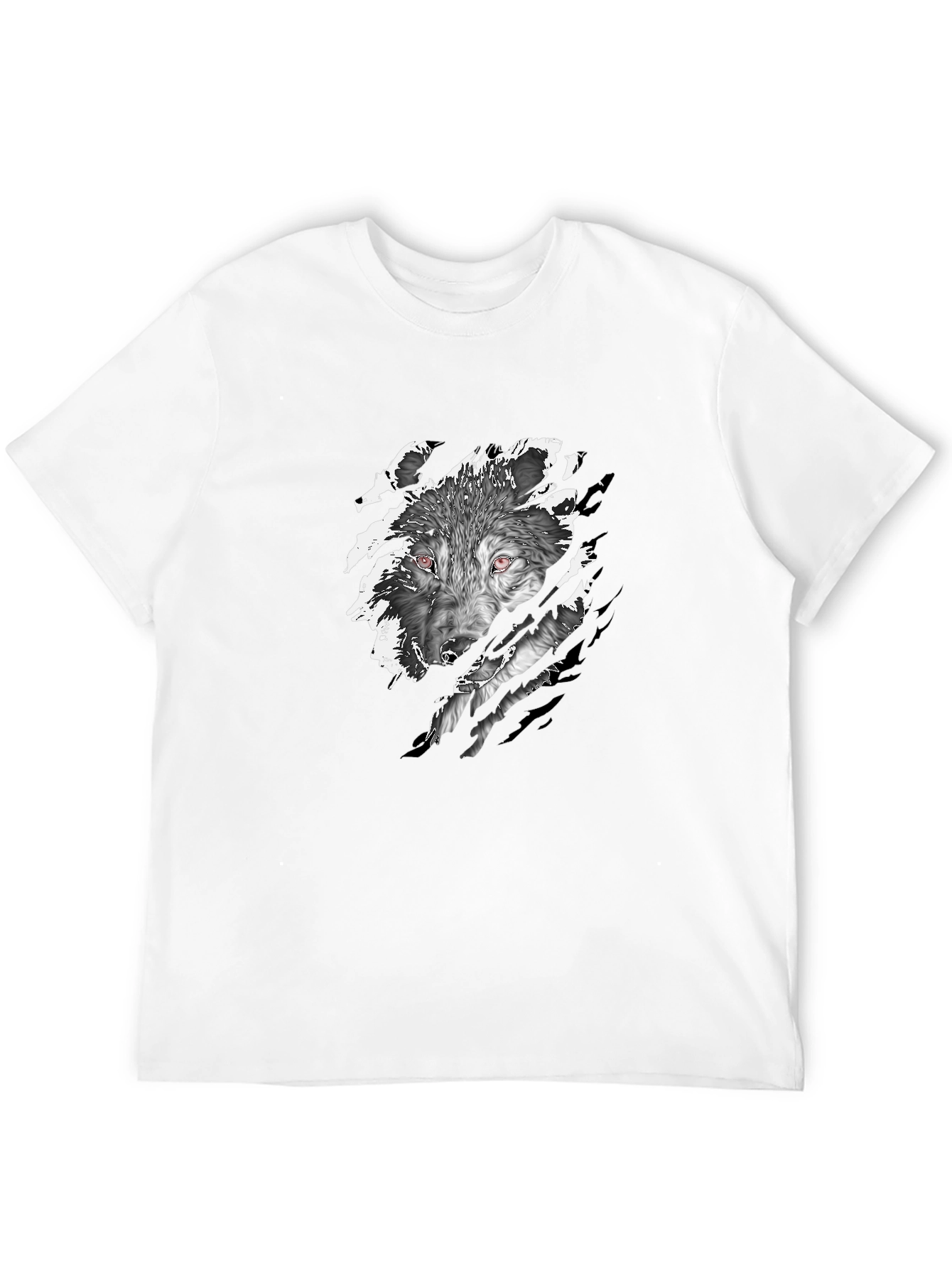 Black Black Wolf Graphic Tee - Fierce Style view 12