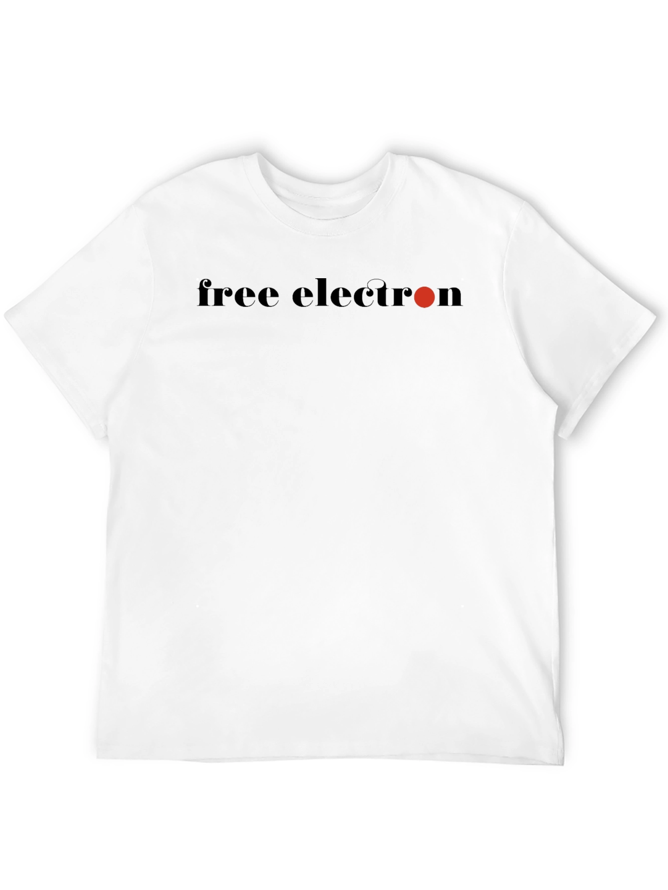 Black Free Electron Graphic T-Shirt - Black Cotton Tee view 12