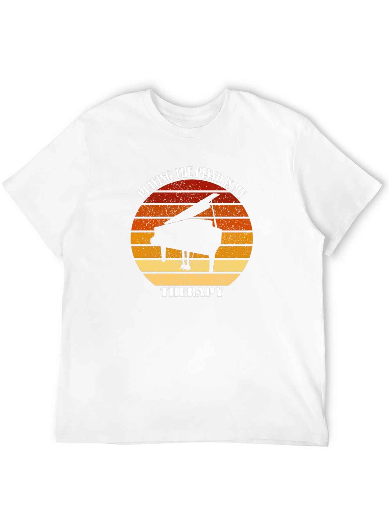 Black Piano Therapy T-Shirt - Musician's Comfort view 12