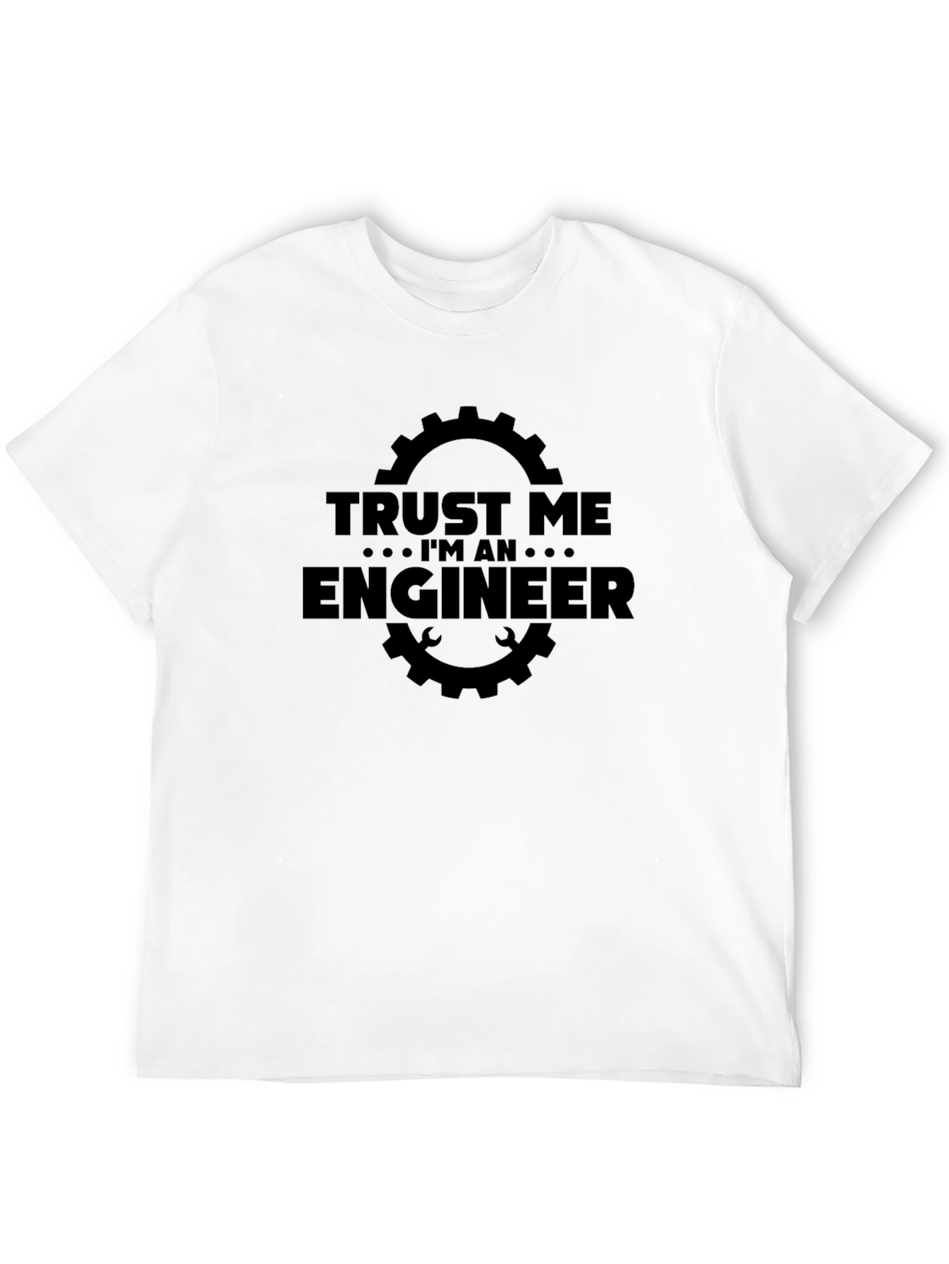 Black Trust Me I'm An Engineer Black T-Shirt view 12