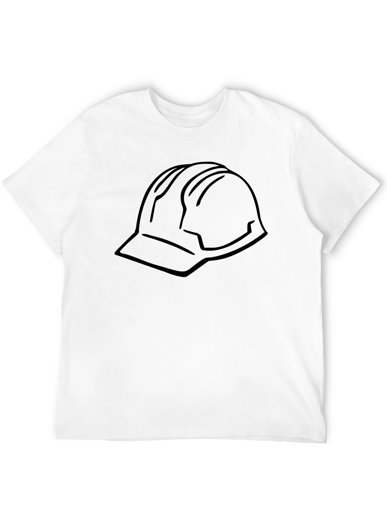 Black Black T-Shirt with Hard Hat Graphic view 12