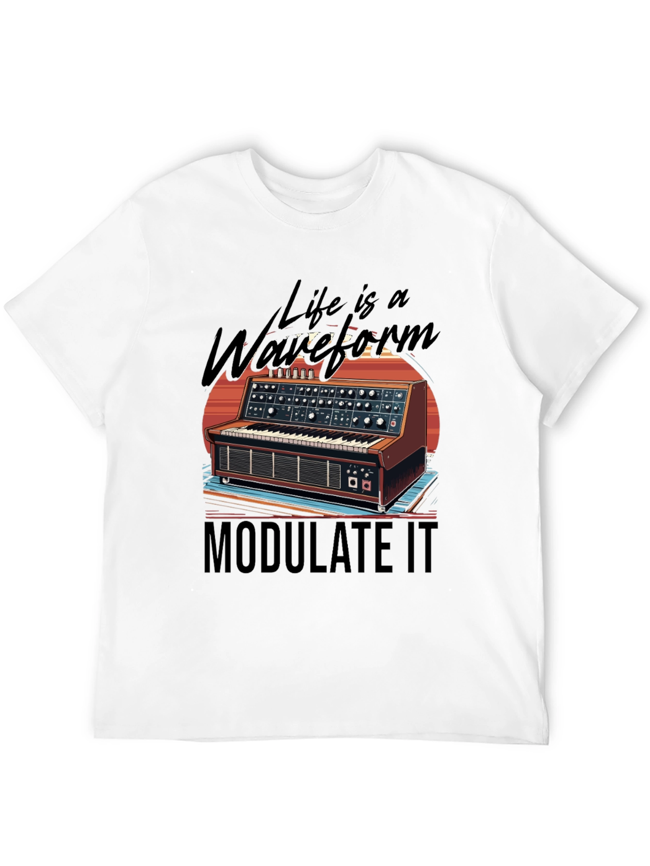 Black Life is a Waveform T-Shirt view 12