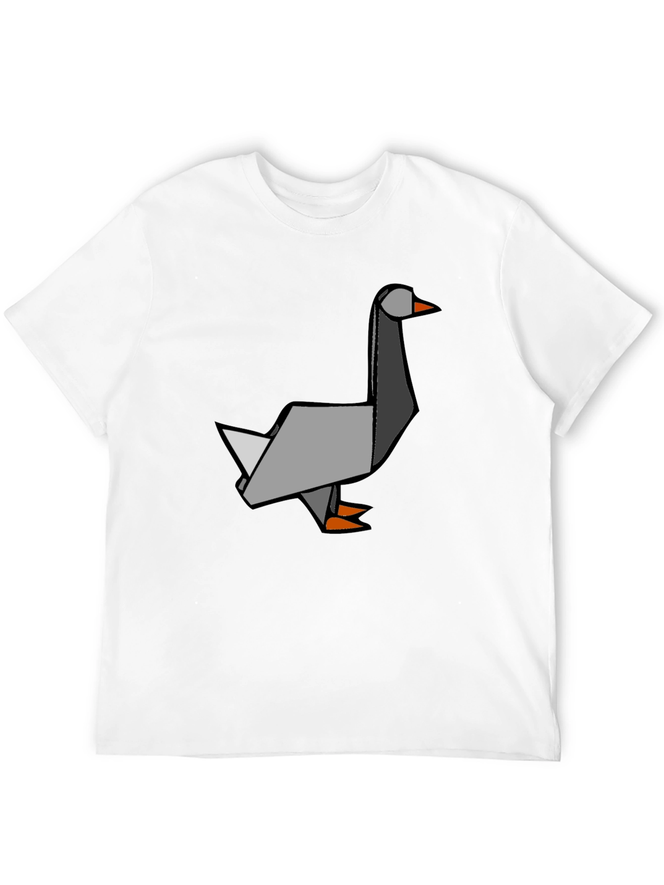 Black Origami Goose Graphic Tee - Unique Style view 12