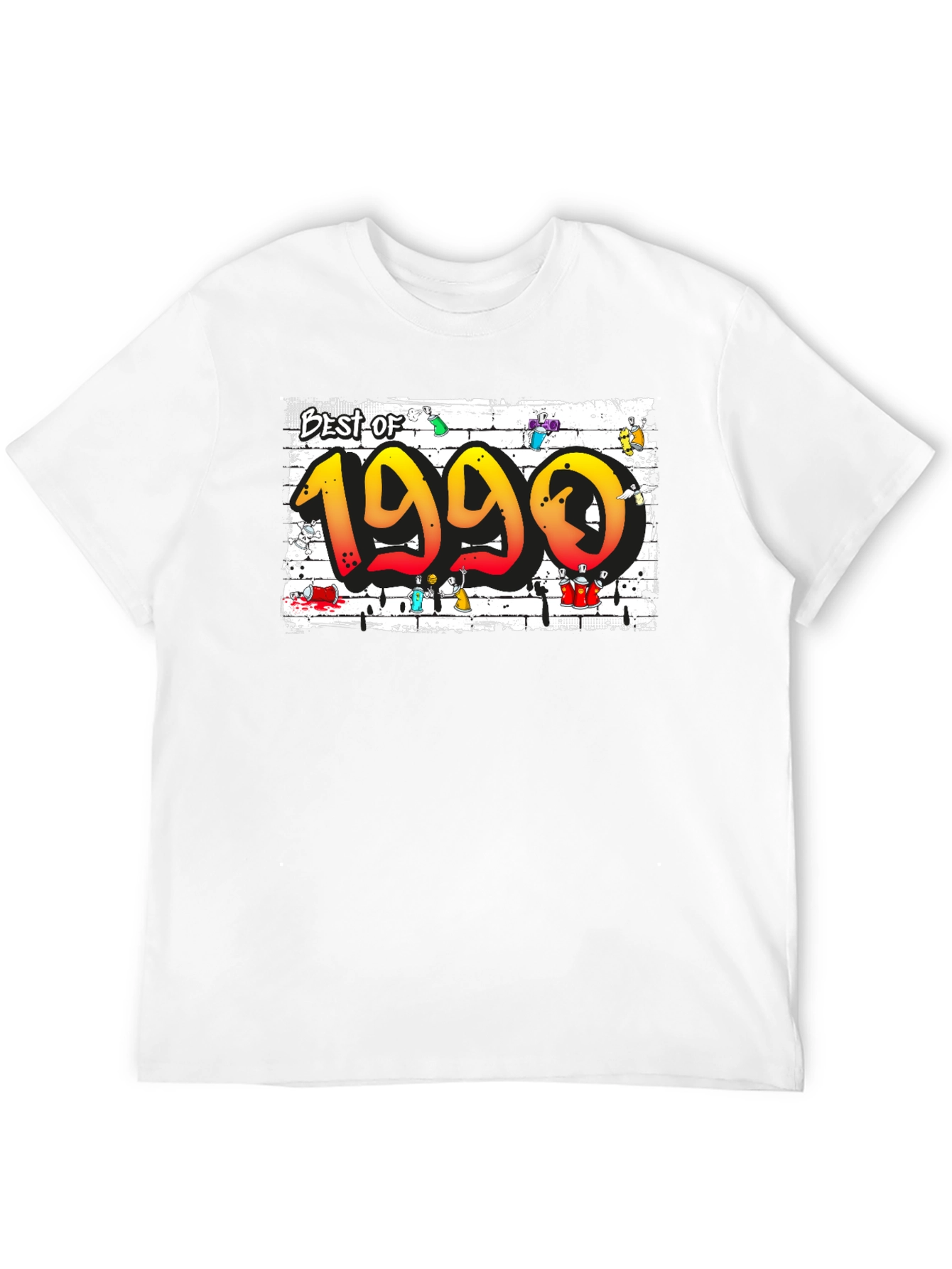 Black Best of 1990 Graphic T-Shirt view 12