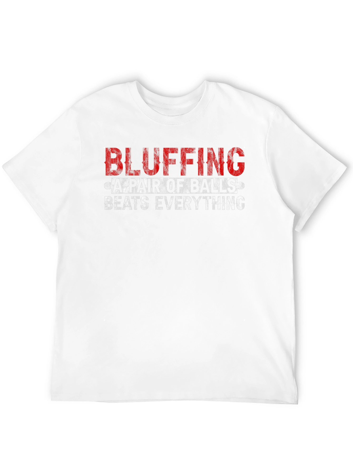 Black Bluffing A Pair of Balls Graphic T-Shirt view 12