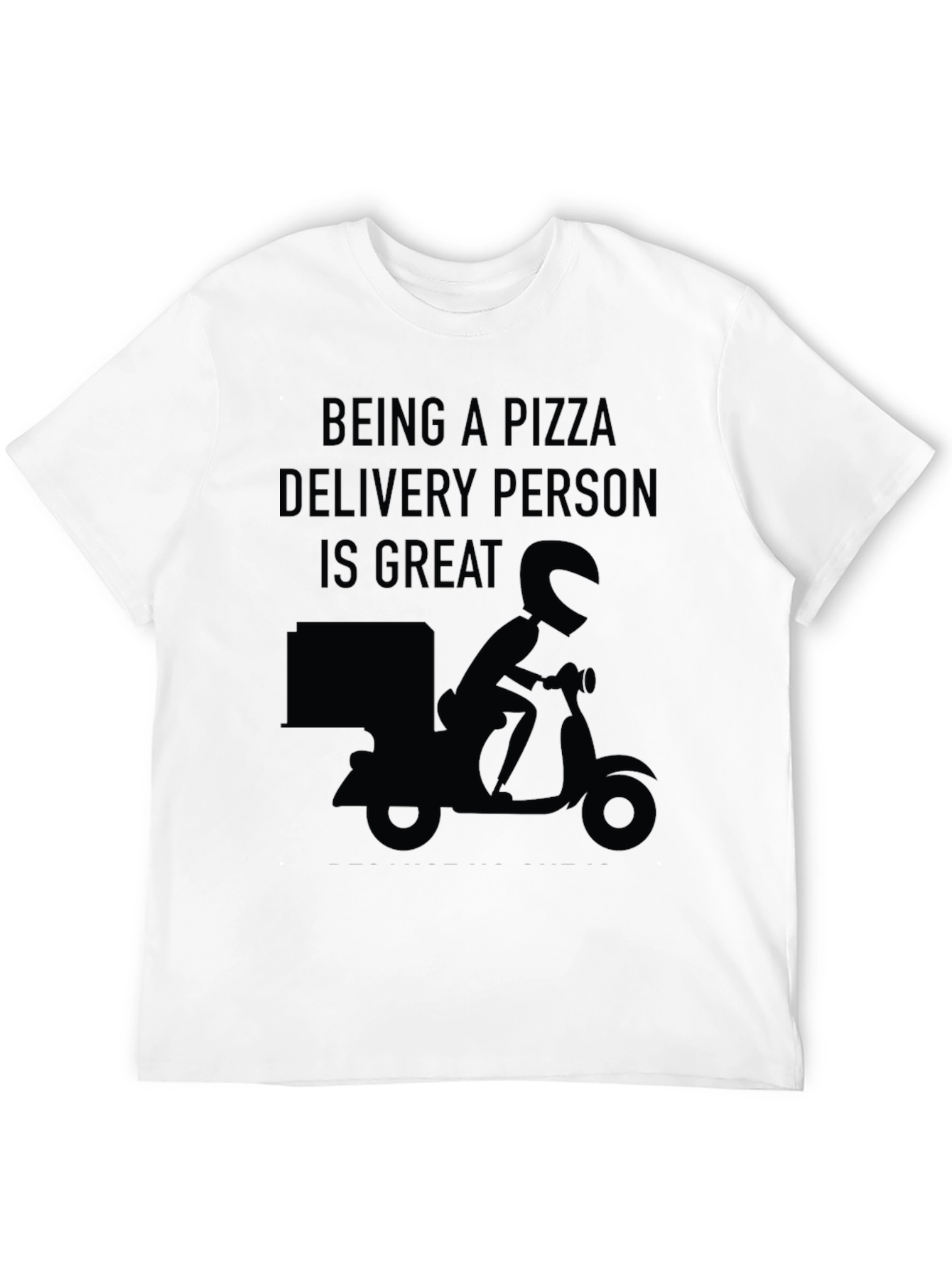 Black Pizza Delivery T-Shirt - Great Food Service Apparel view 12