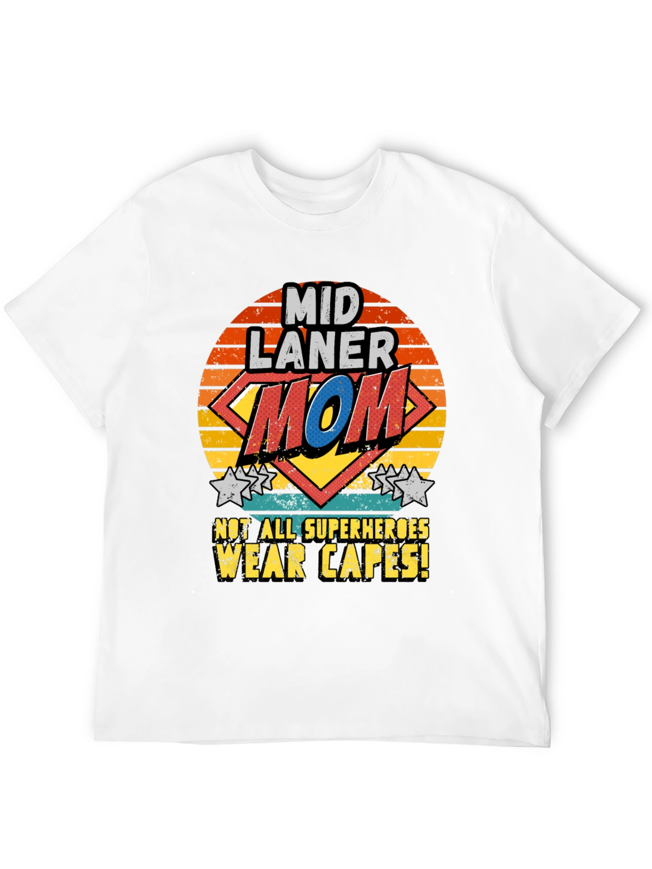 Mid Laner Mom T-Shirt - Super Hero Tee - 12